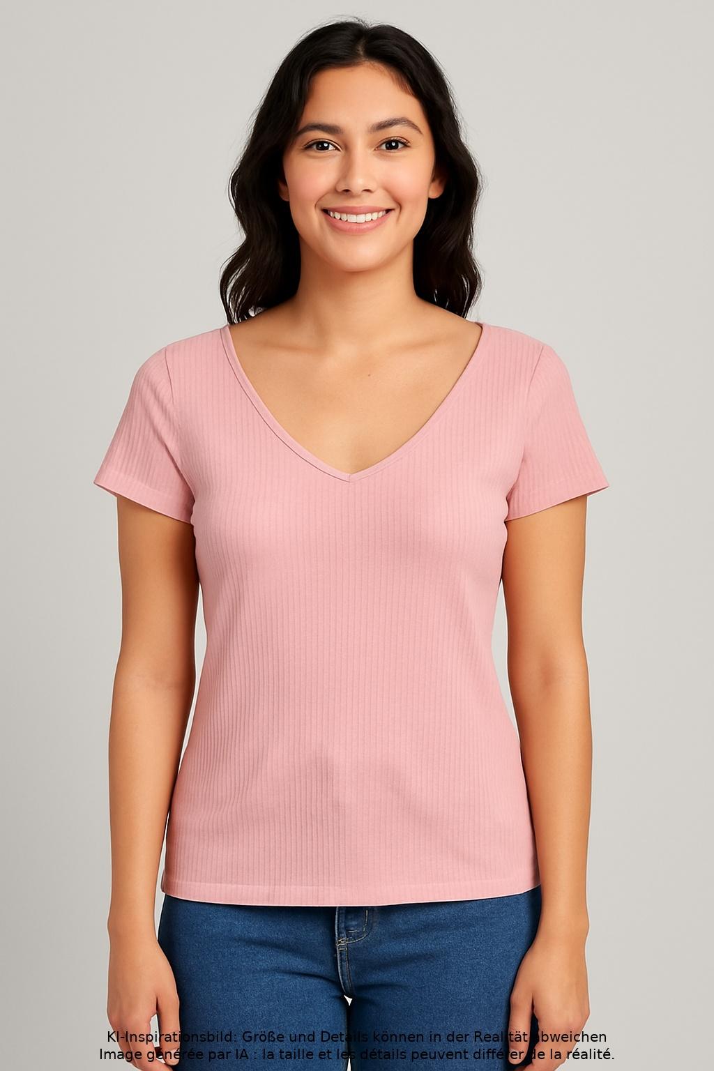 

edc by Esprit Damen T-Shirt, pink, Gr. 42
