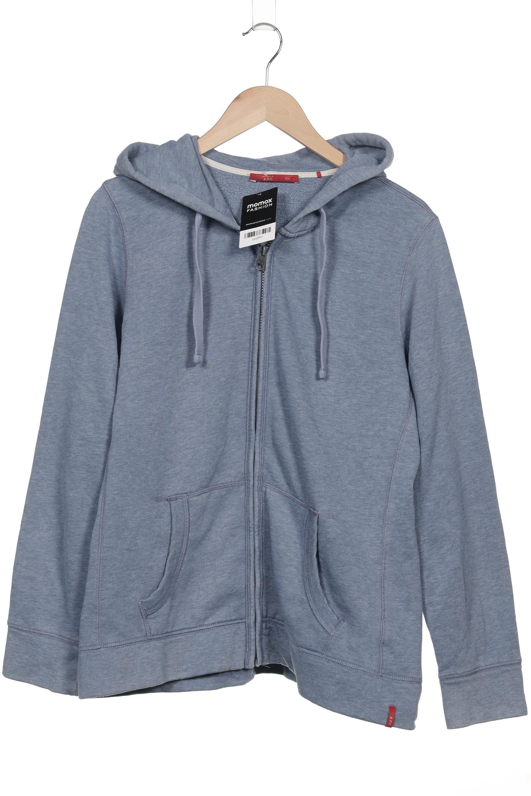 

edc by Esprit Damen Kapuzenpullover, blau, Gr. 46