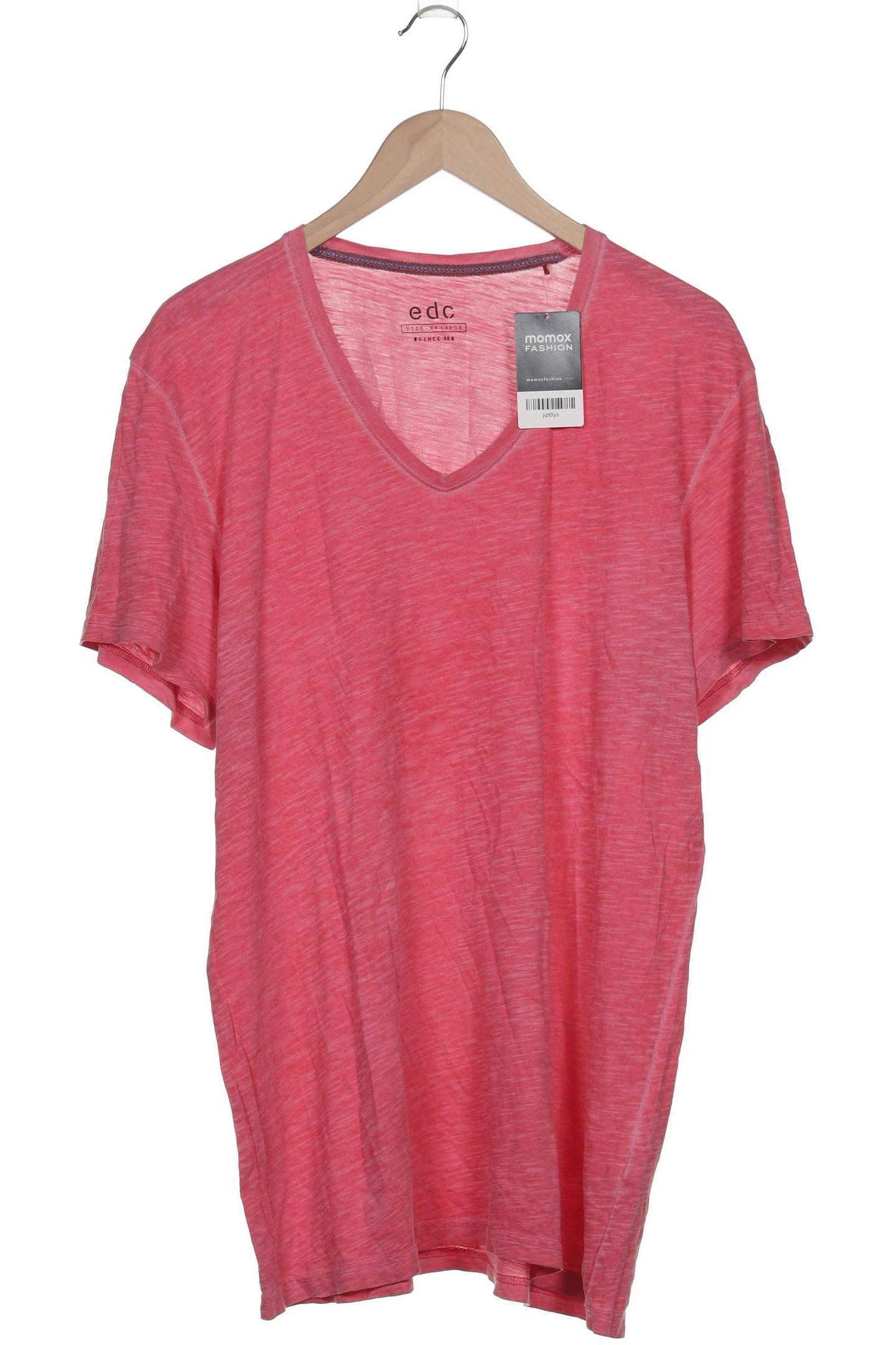 

edc by Esprit Herren T-Shirt, pink, Gr. 56