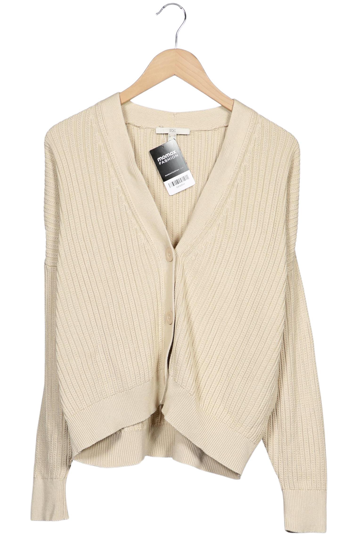 

edc by Esprit Damen Strickjacke, beige, Gr. 42