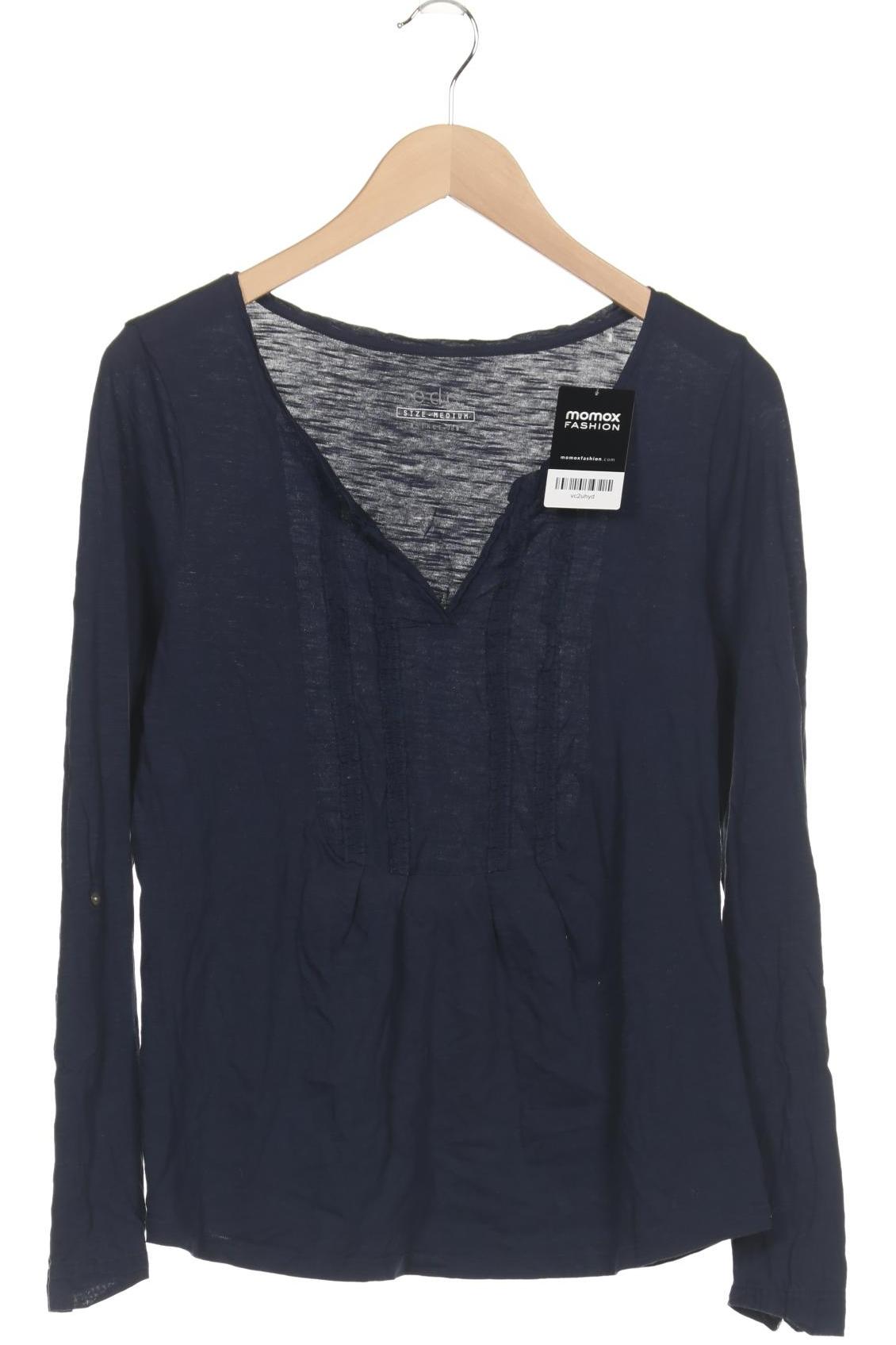 

edc by Esprit Damen Langarmshirt, marineblau, Gr. 38