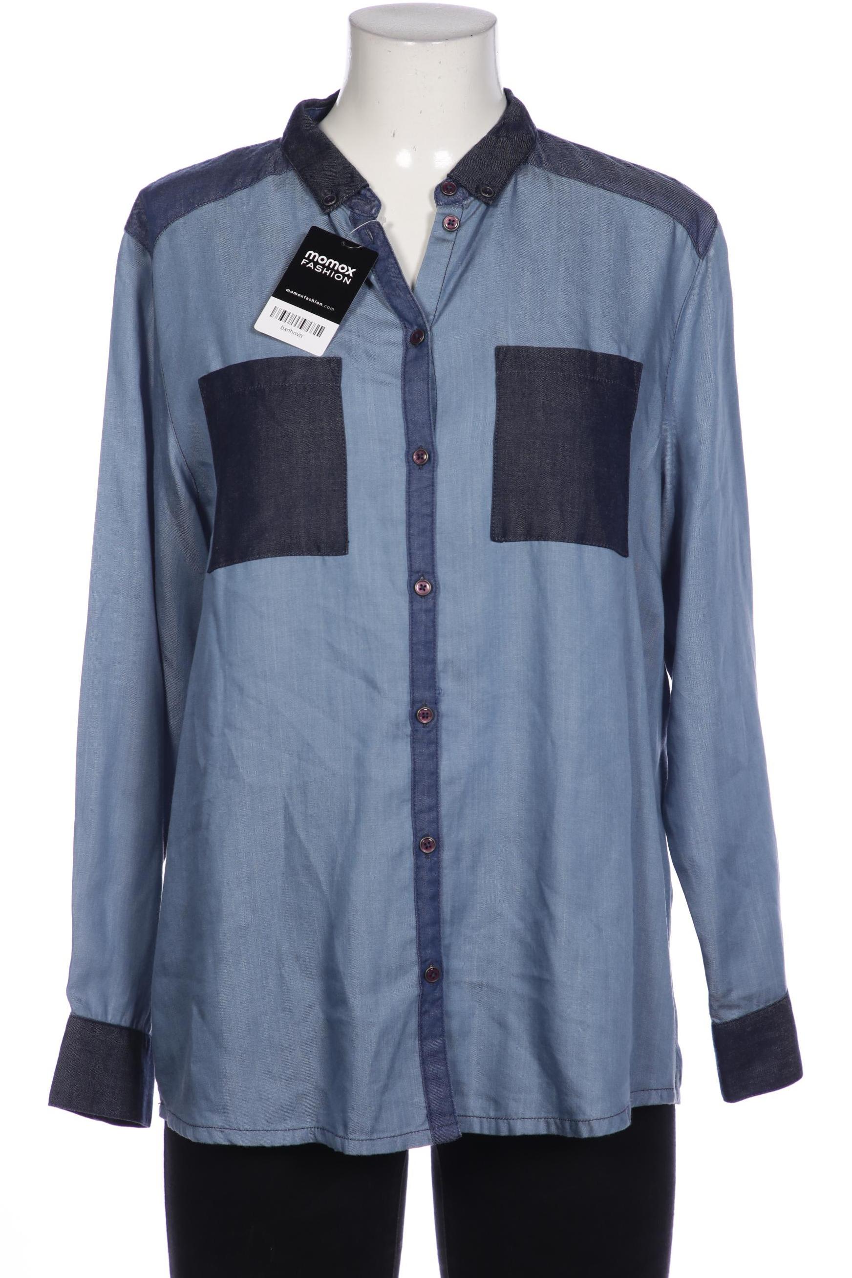 

edc by Esprit Damen Bluse, blau