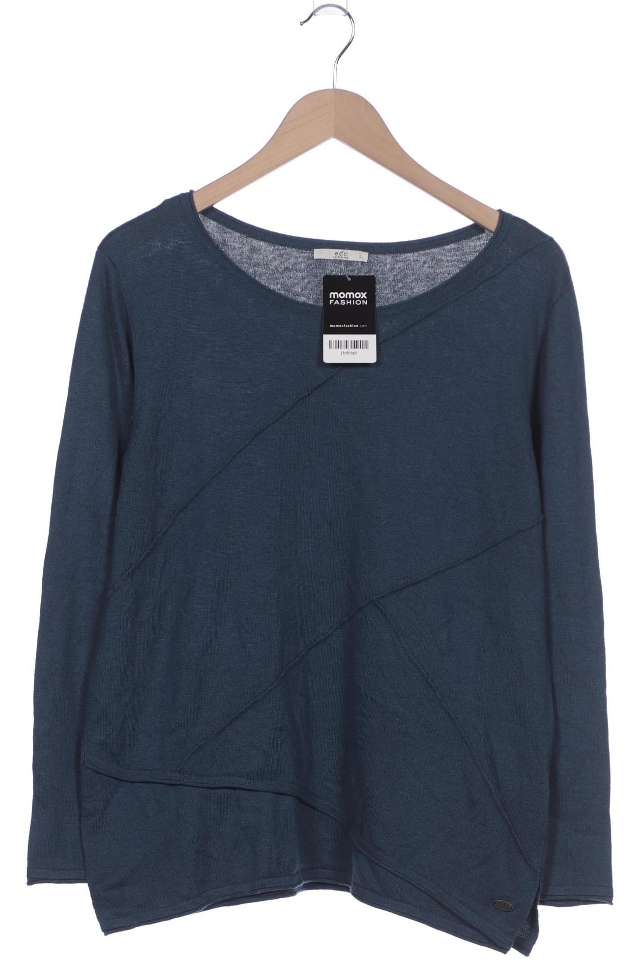 

edc by Esprit Damen Pullover, blau, Gr. 42