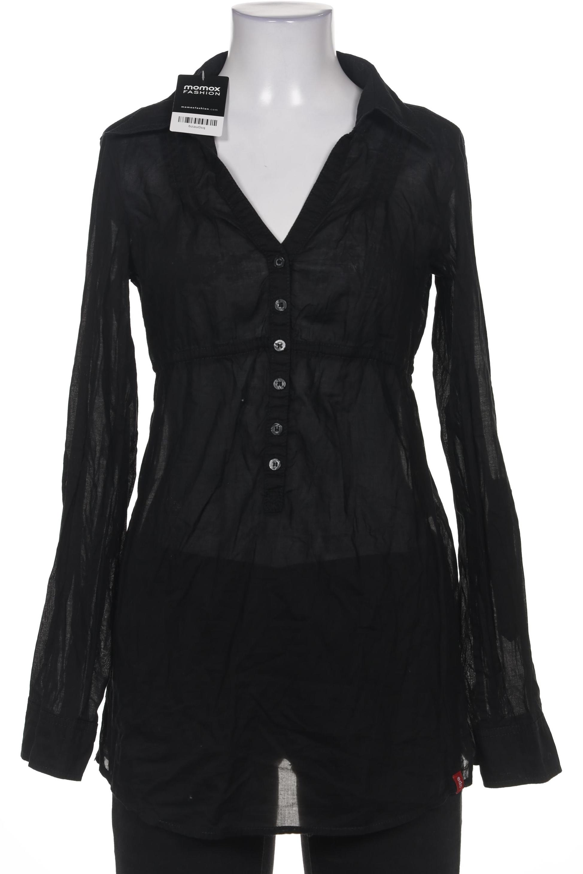 

edc by Esprit Damen Bluse, schwarz, Gr. 34