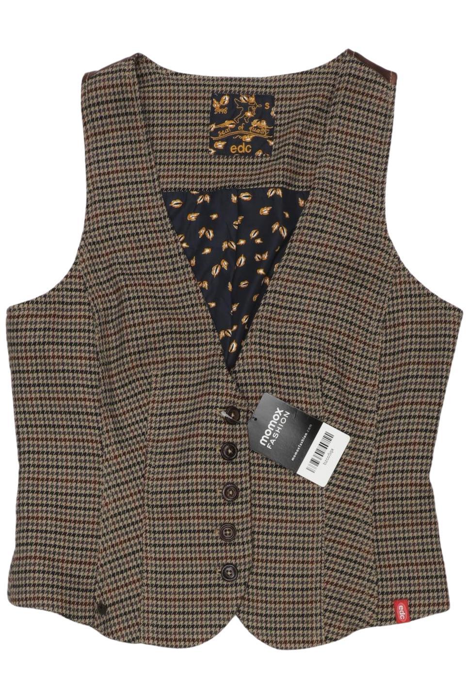 

edc by Esprit Damen Weste, braun, Gr. 36