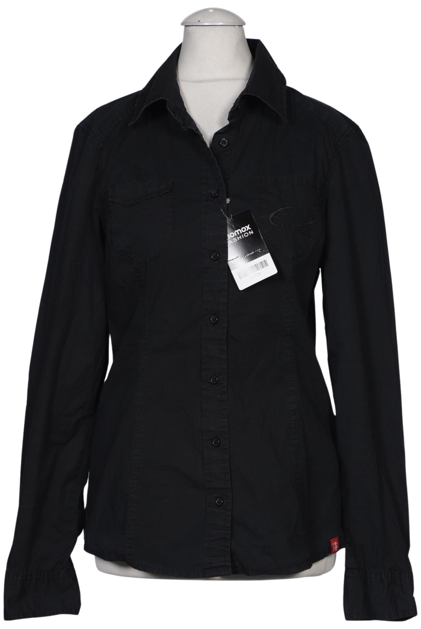 

edc by Esprit Damen Bluse, schwarz, Gr. 36