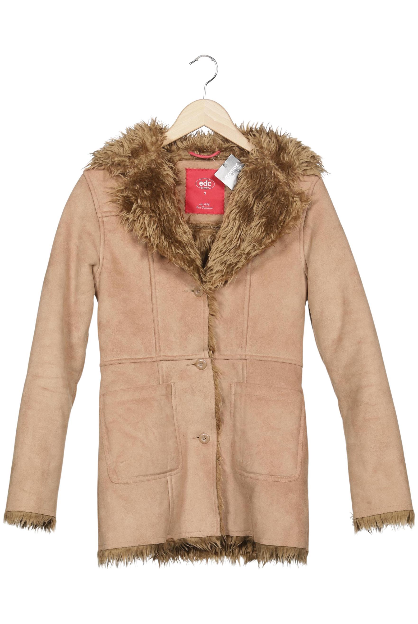 

edc by Esprit Damen Mantel, beige, Gr. 36
