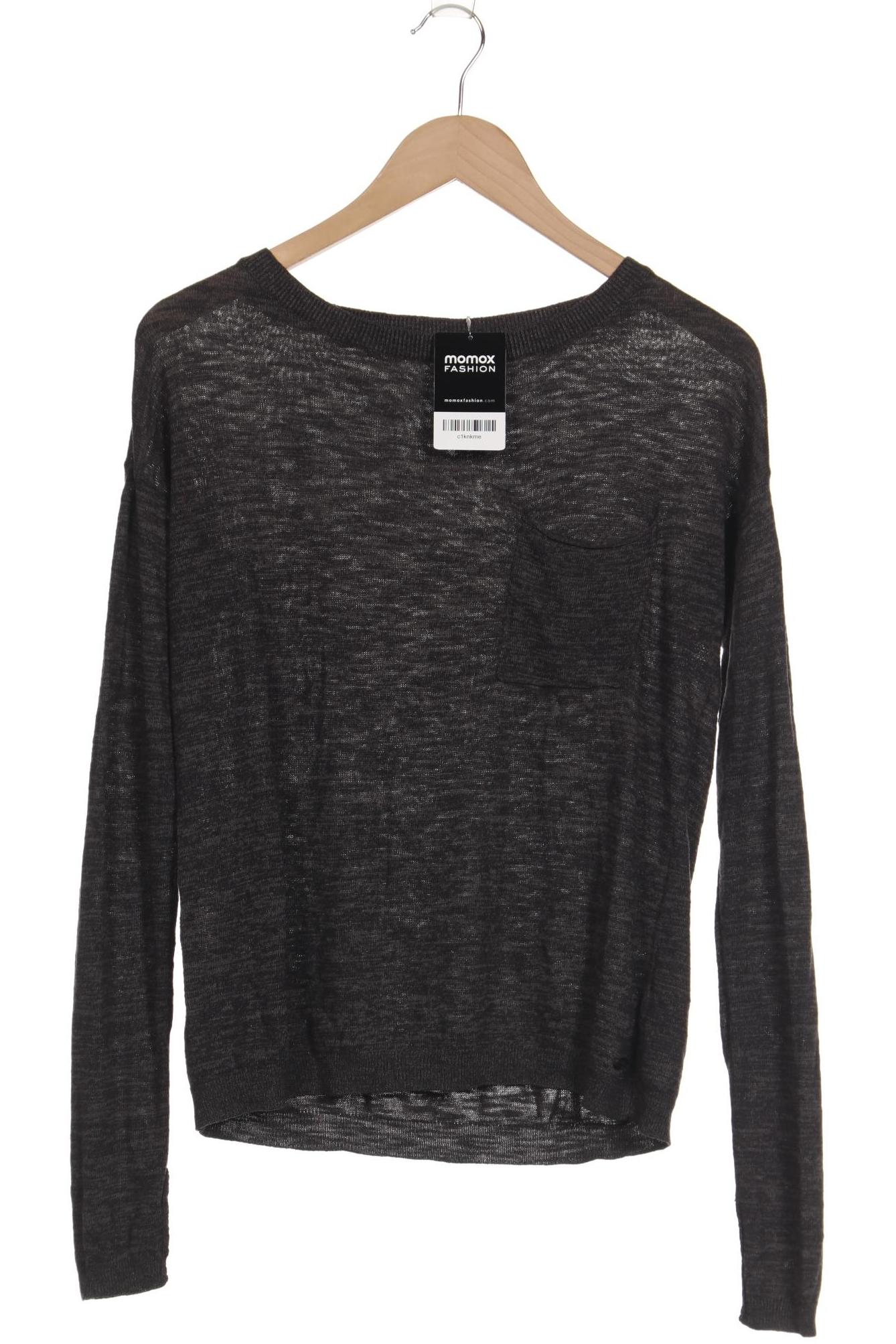 

edc by Esprit Damen Langarmshirt, grau, Gr. 38