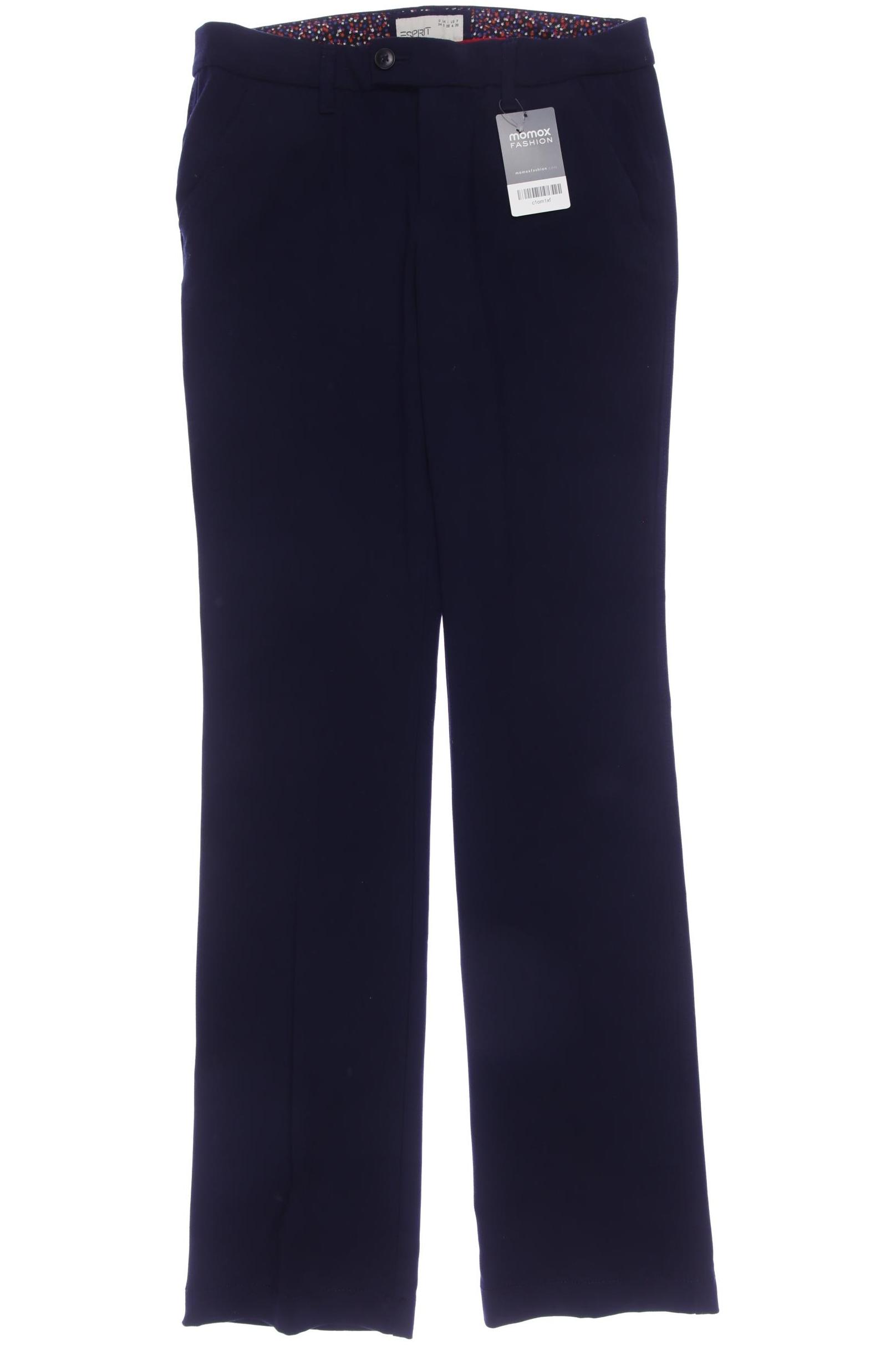 

edc by Esprit Damen Stoffhose, marineblau, Gr. 34