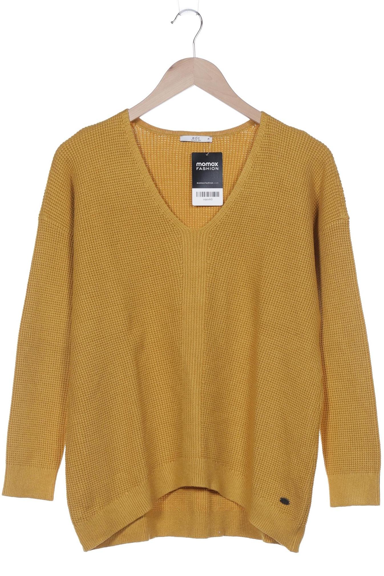 

edc by Esprit Damen Pullover, gelb, Gr. 38