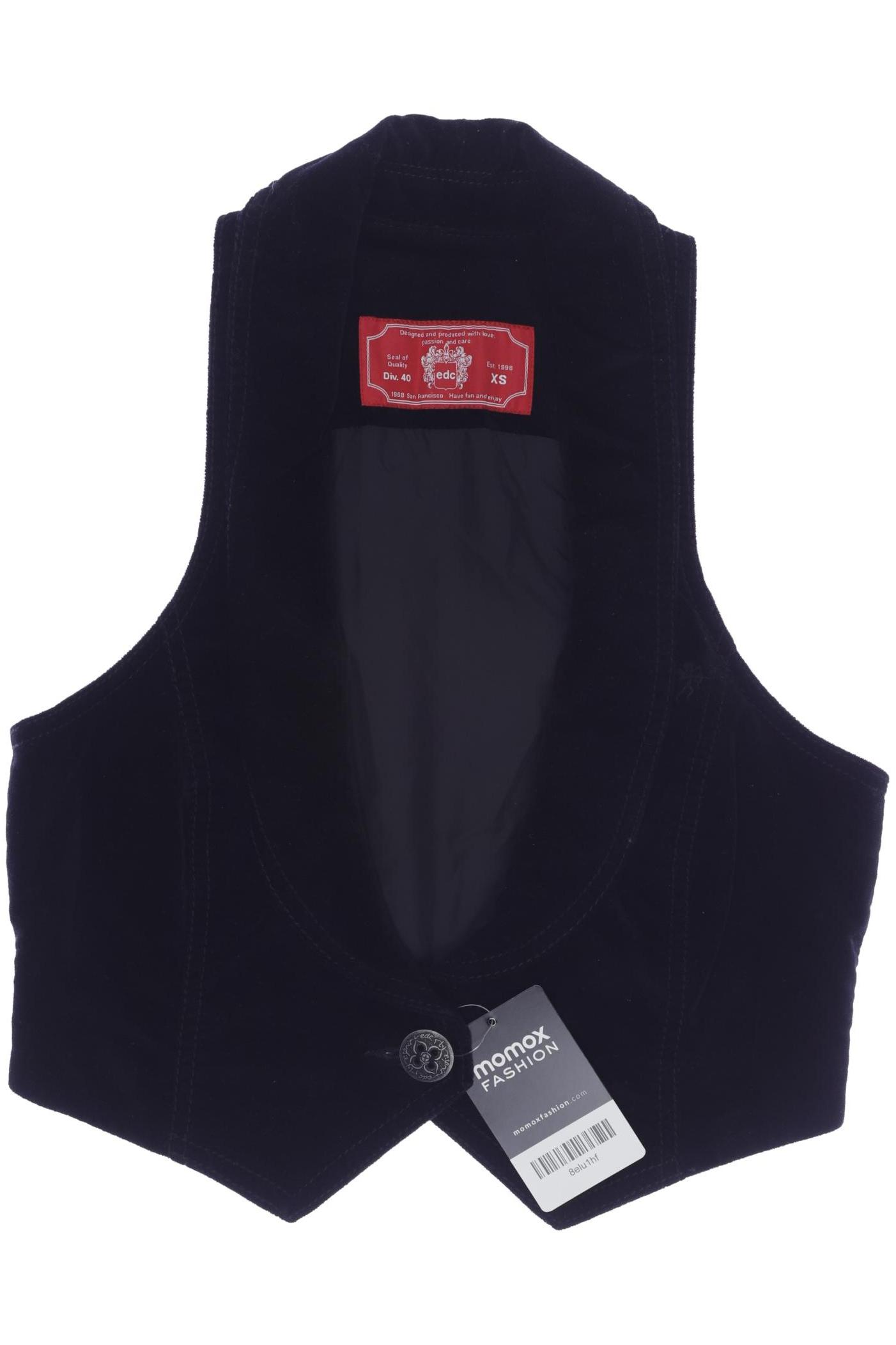

edc by Esprit Damen Weste, schwarz, Gr. 34