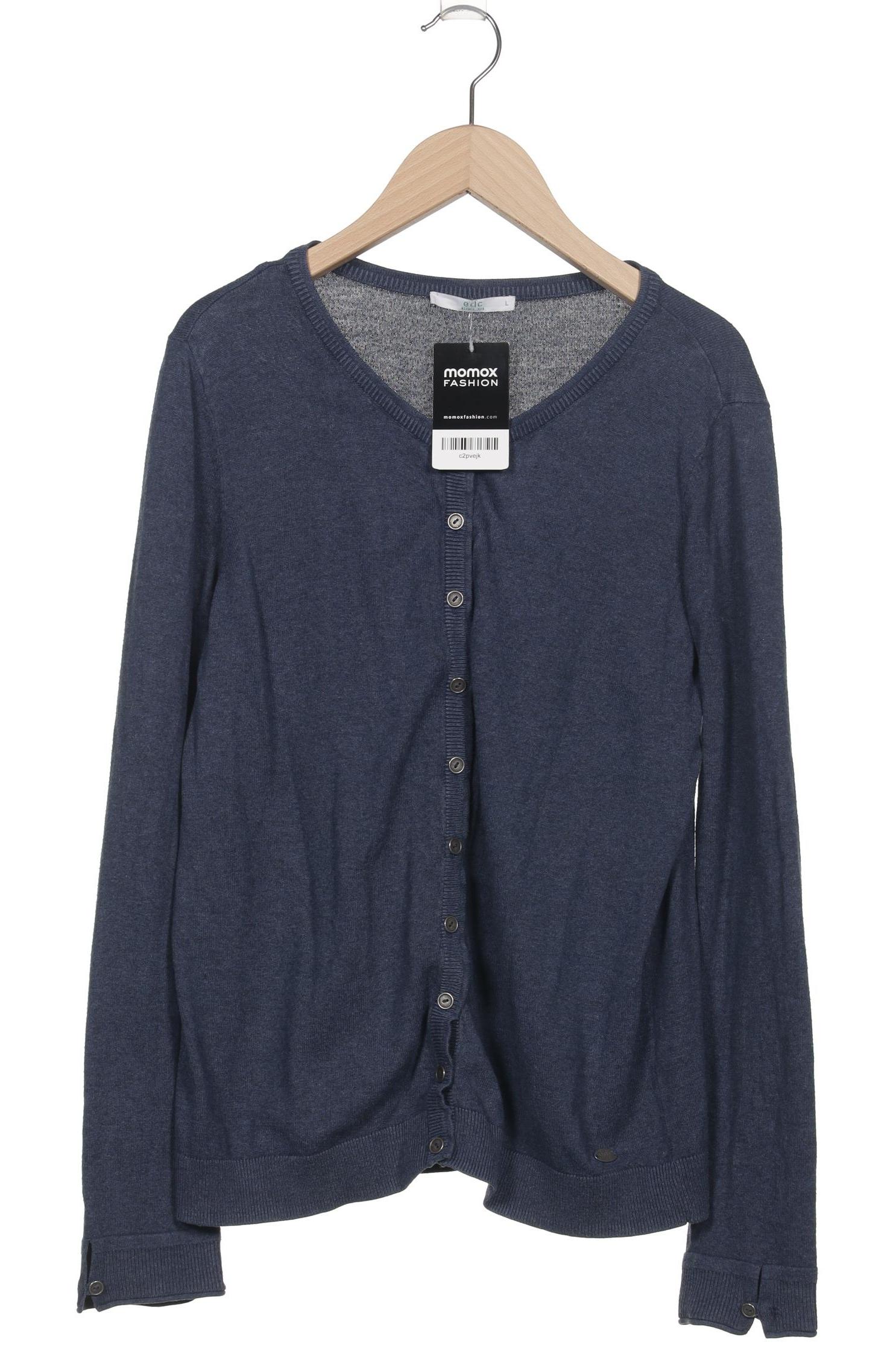 

edc by Esprit Damen Strickjacke, marineblau, Gr. 42