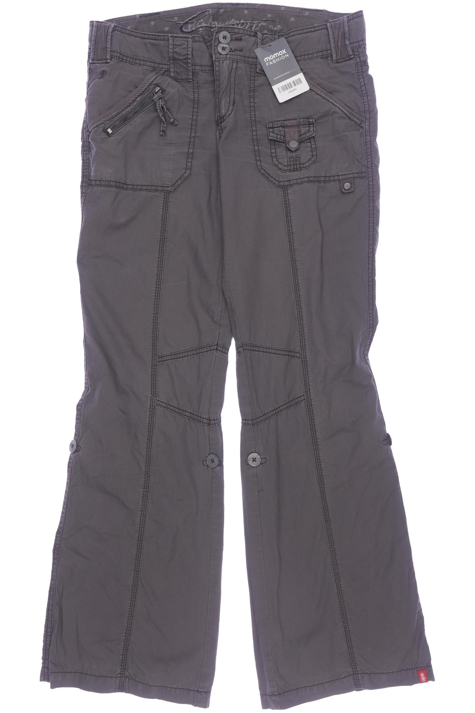 

edc by Esprit Damen Stoffhose, grau, Gr. 38