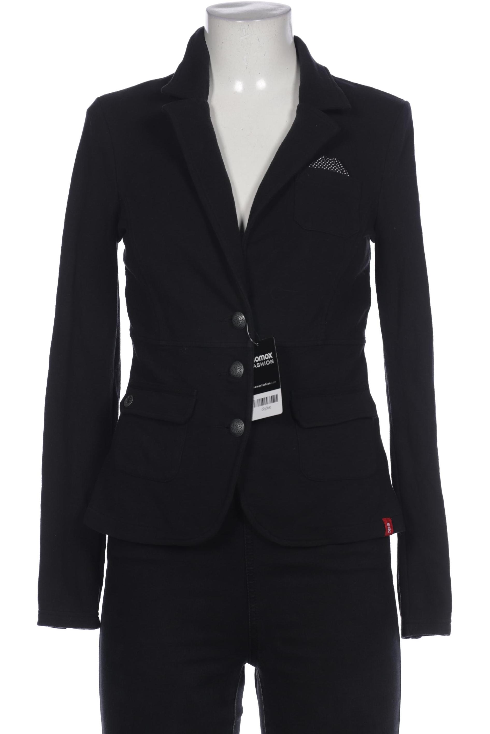 

edc by Esprit Damen Blazer, schwarz, Gr. 38