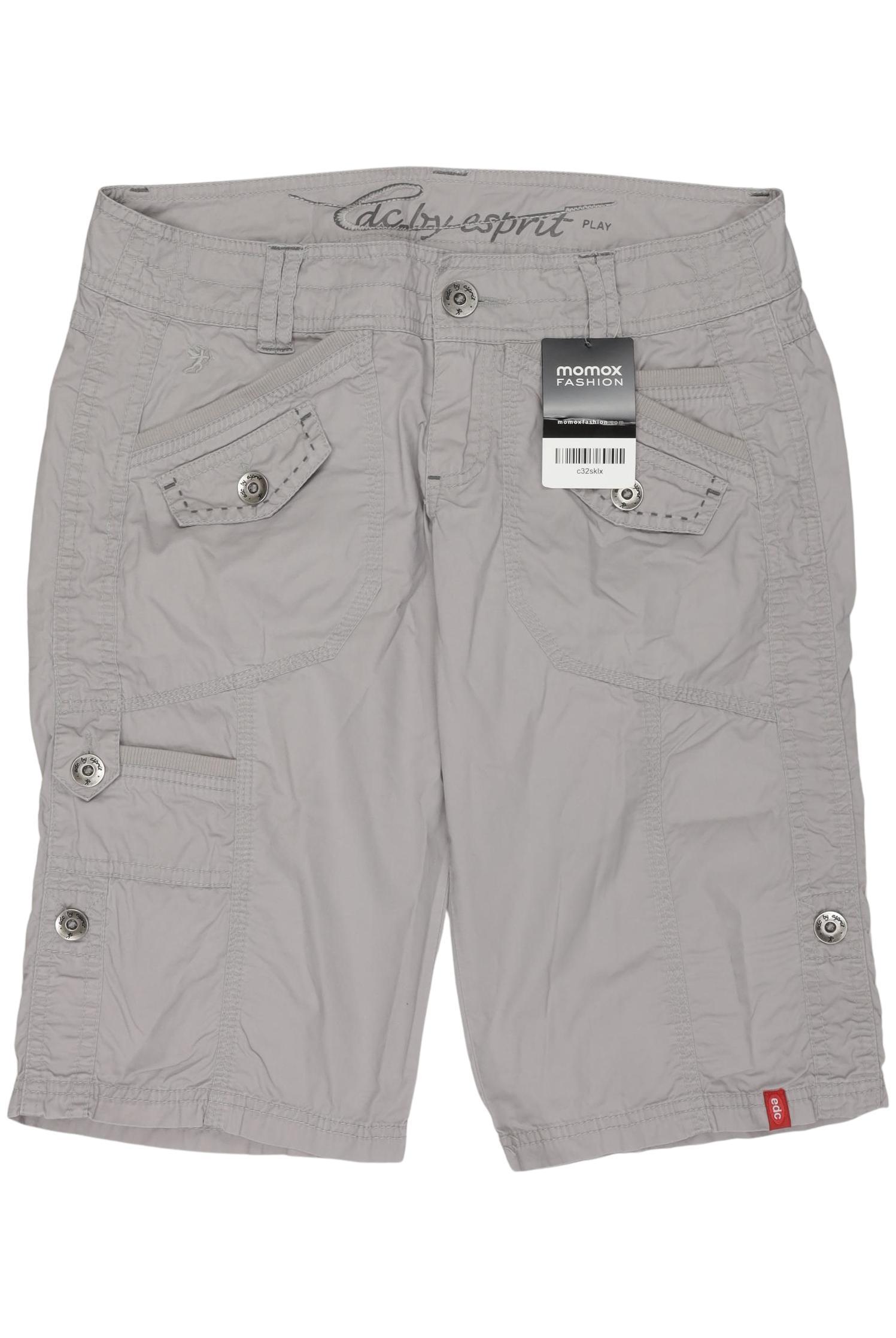 

edc by Esprit Damen Shorts, grau, Gr. 34