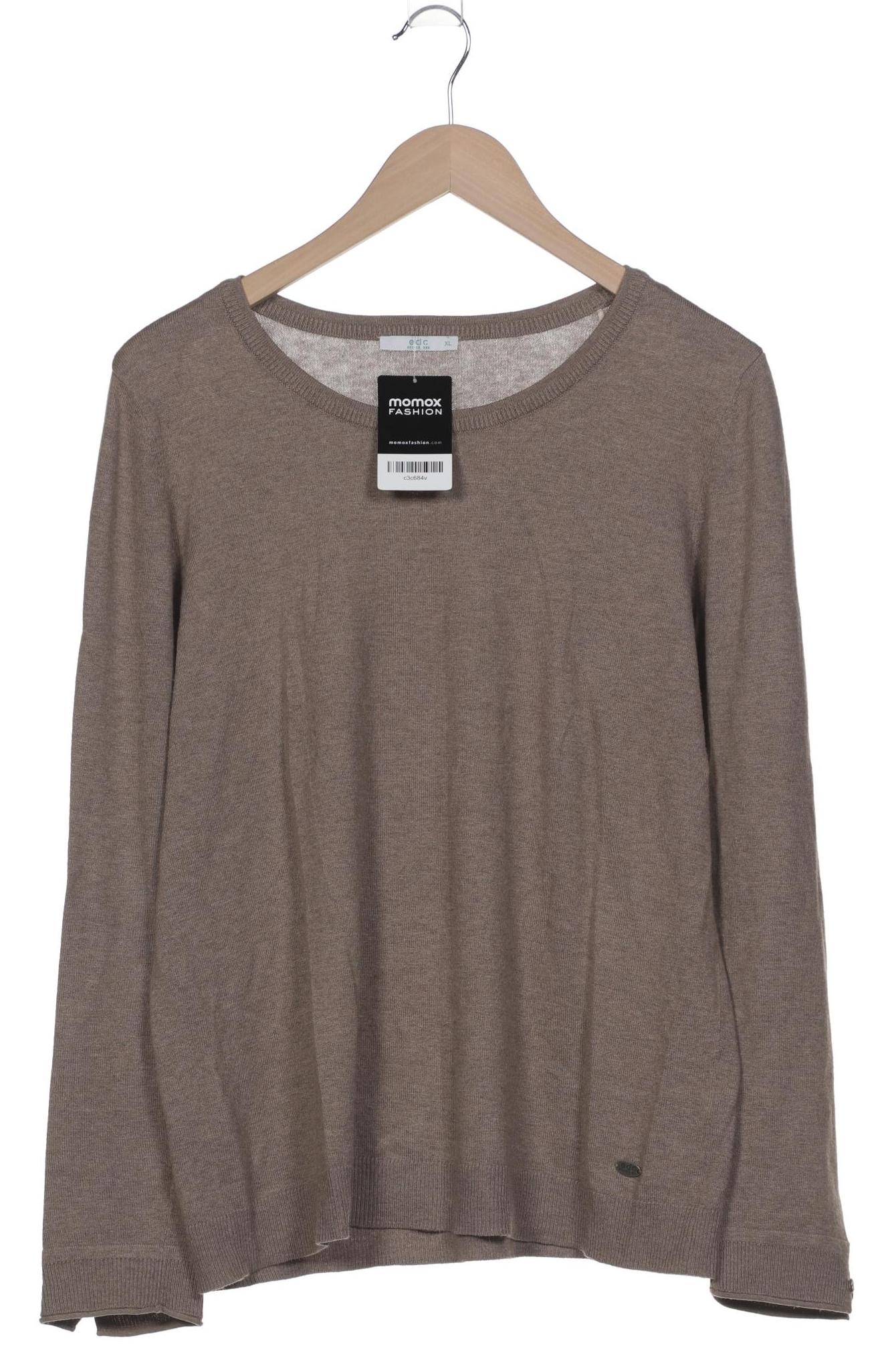 

edc by Esprit Damen Pullover, braun, Gr. 44