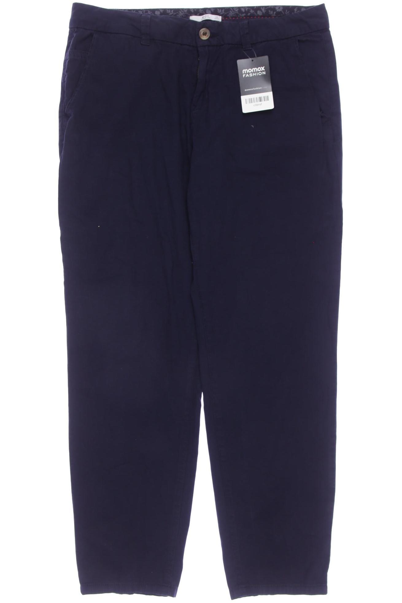 

edc by Esprit Damen Stoffhose, marineblau, Gr. 38