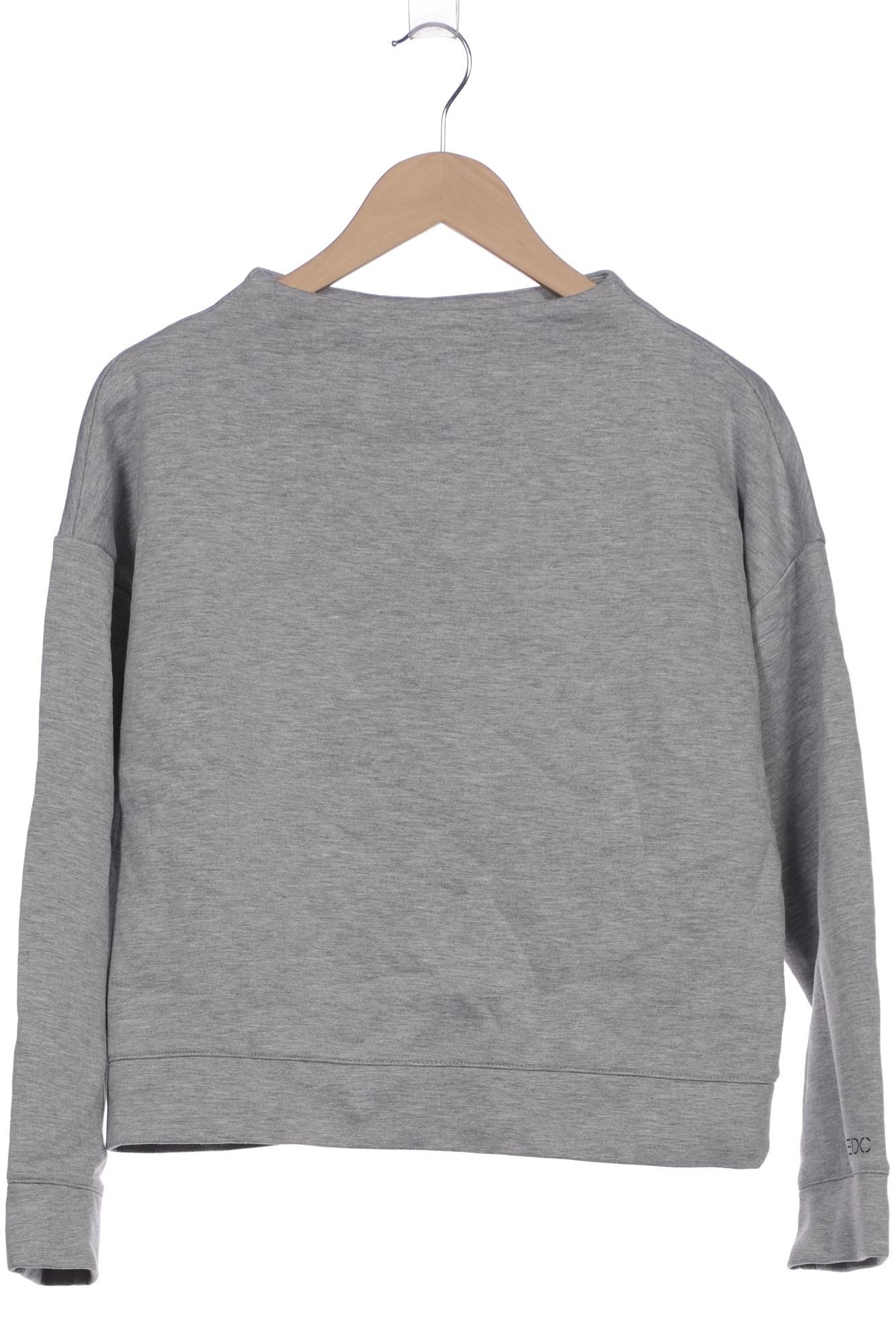 

edc by Esprit Damen Sweatshirt, grau, Gr. 38