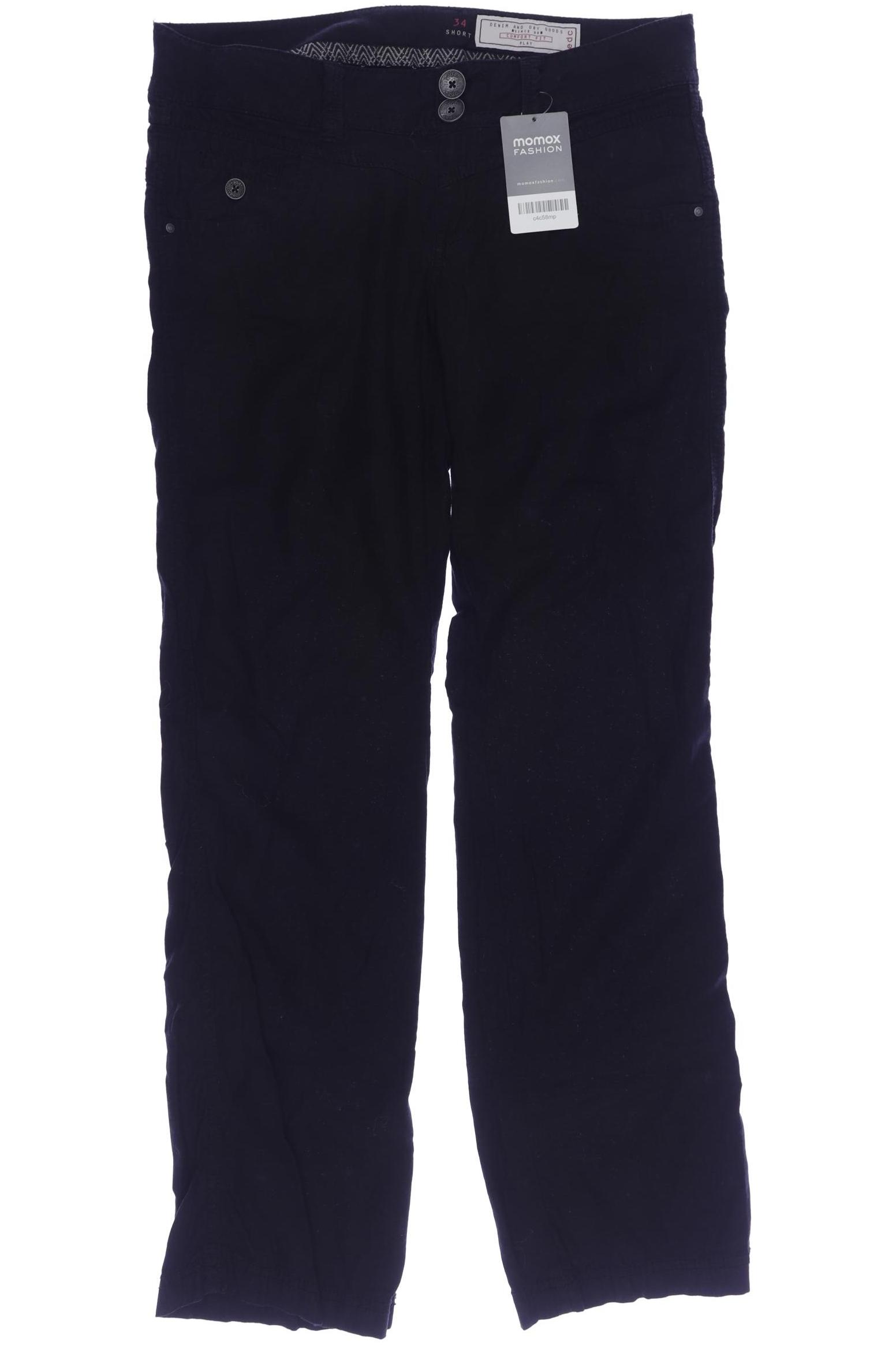 

edc by Esprit Damen Stoffhose, schwarz, Gr. 34