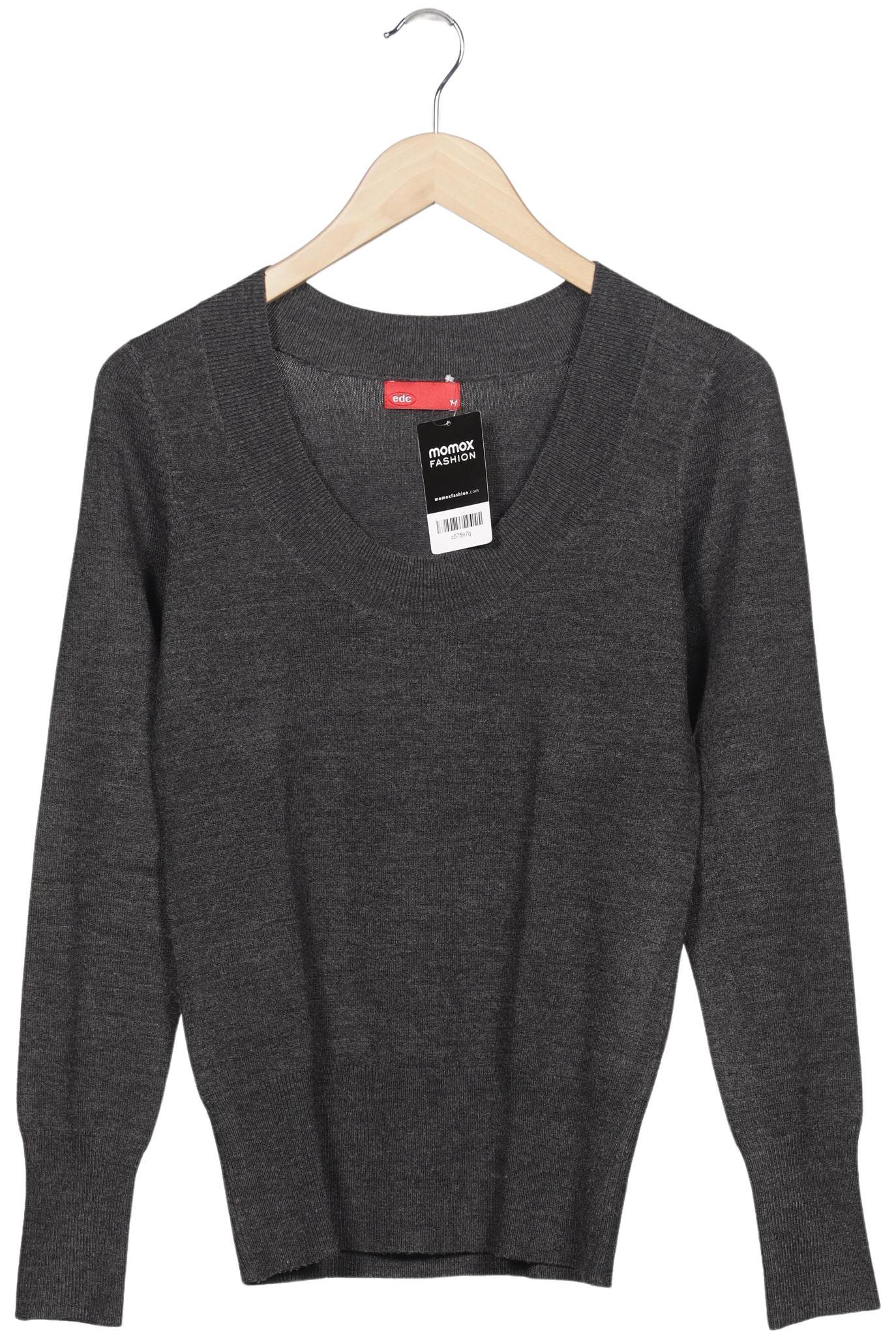 

edc by Esprit Damen Pullover, grau, Gr. 38