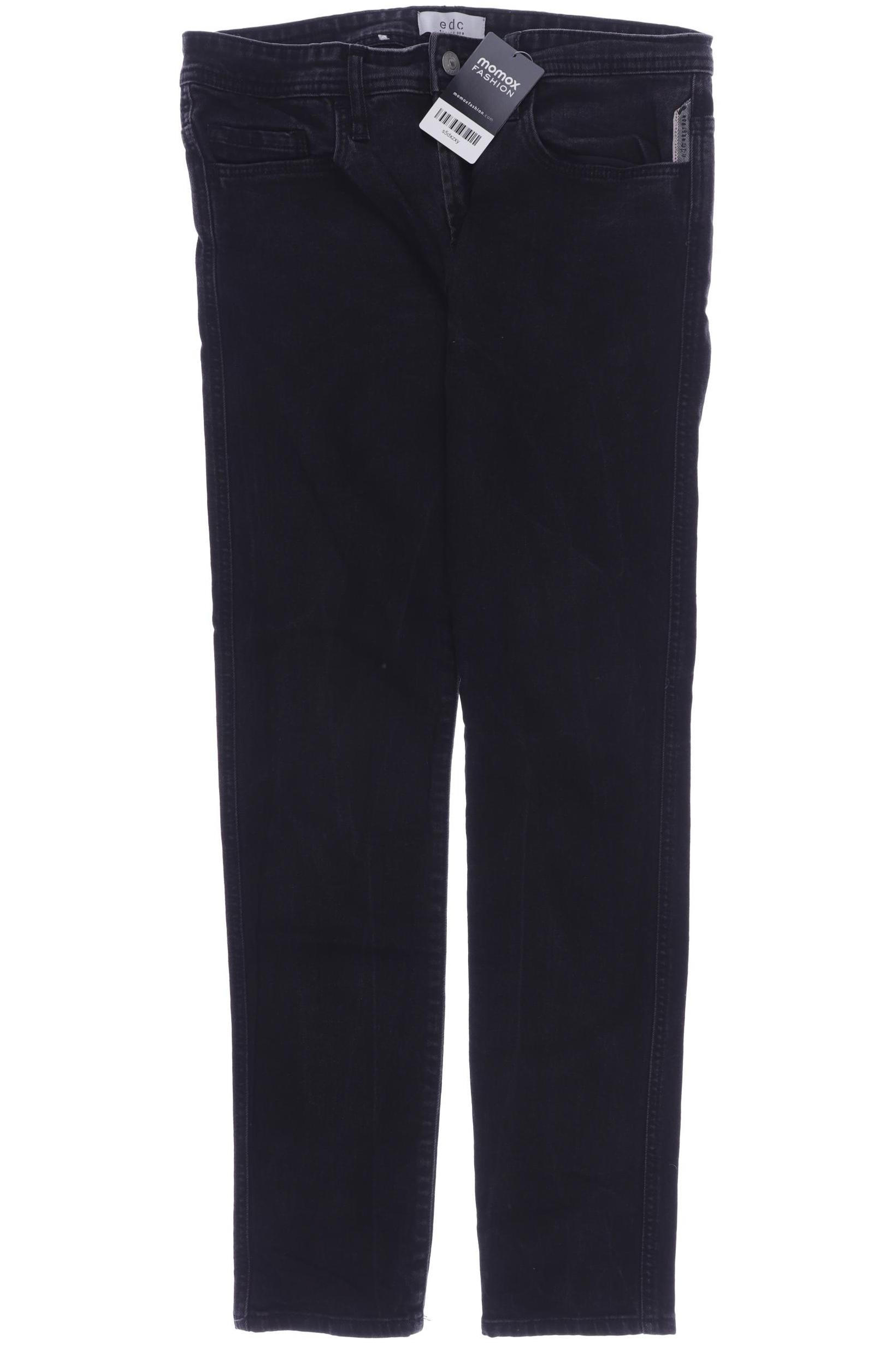 

edc by Esprit Damen Jeans, schwarz, Gr. 30