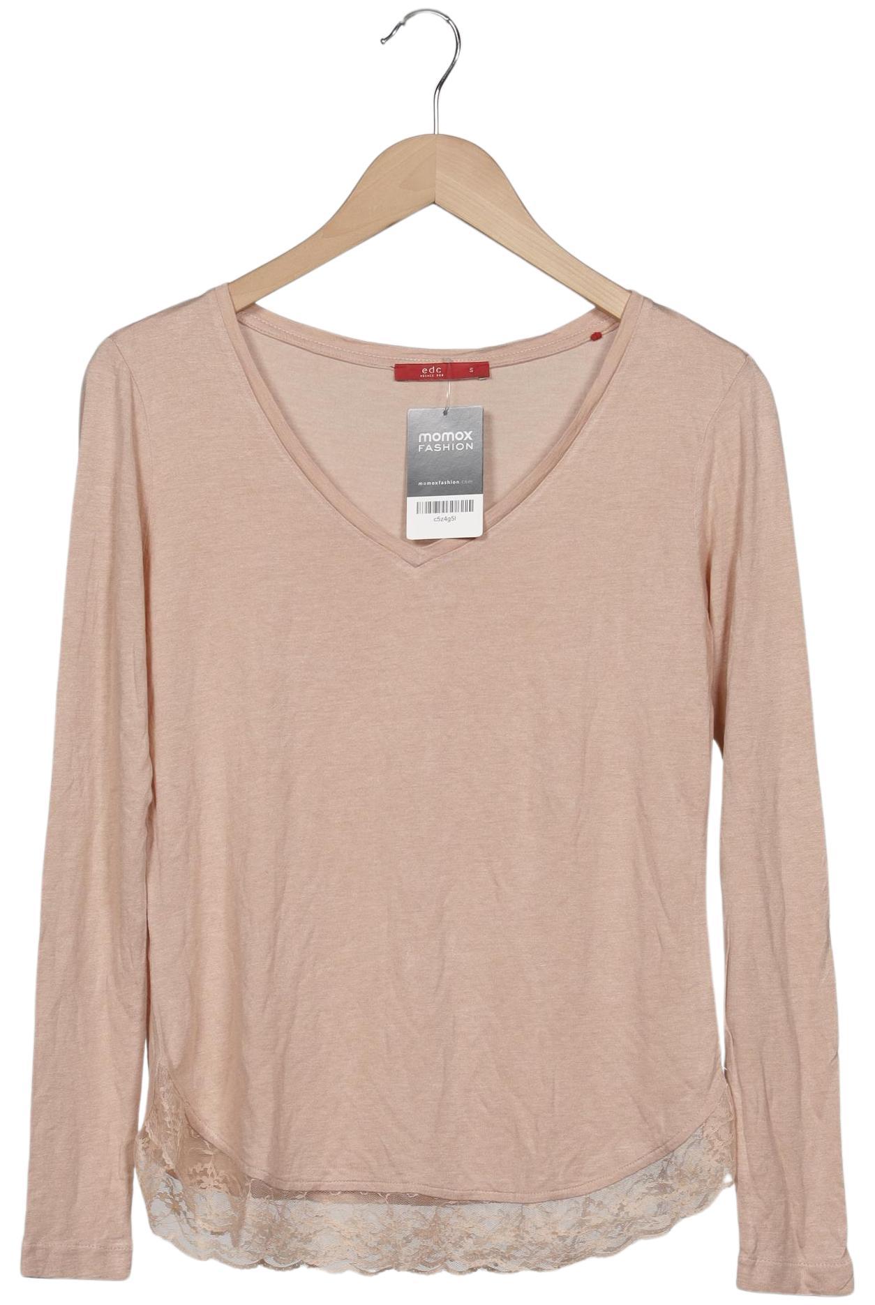

edc by Esprit Damen Langarmshirt, beige, Gr. 36