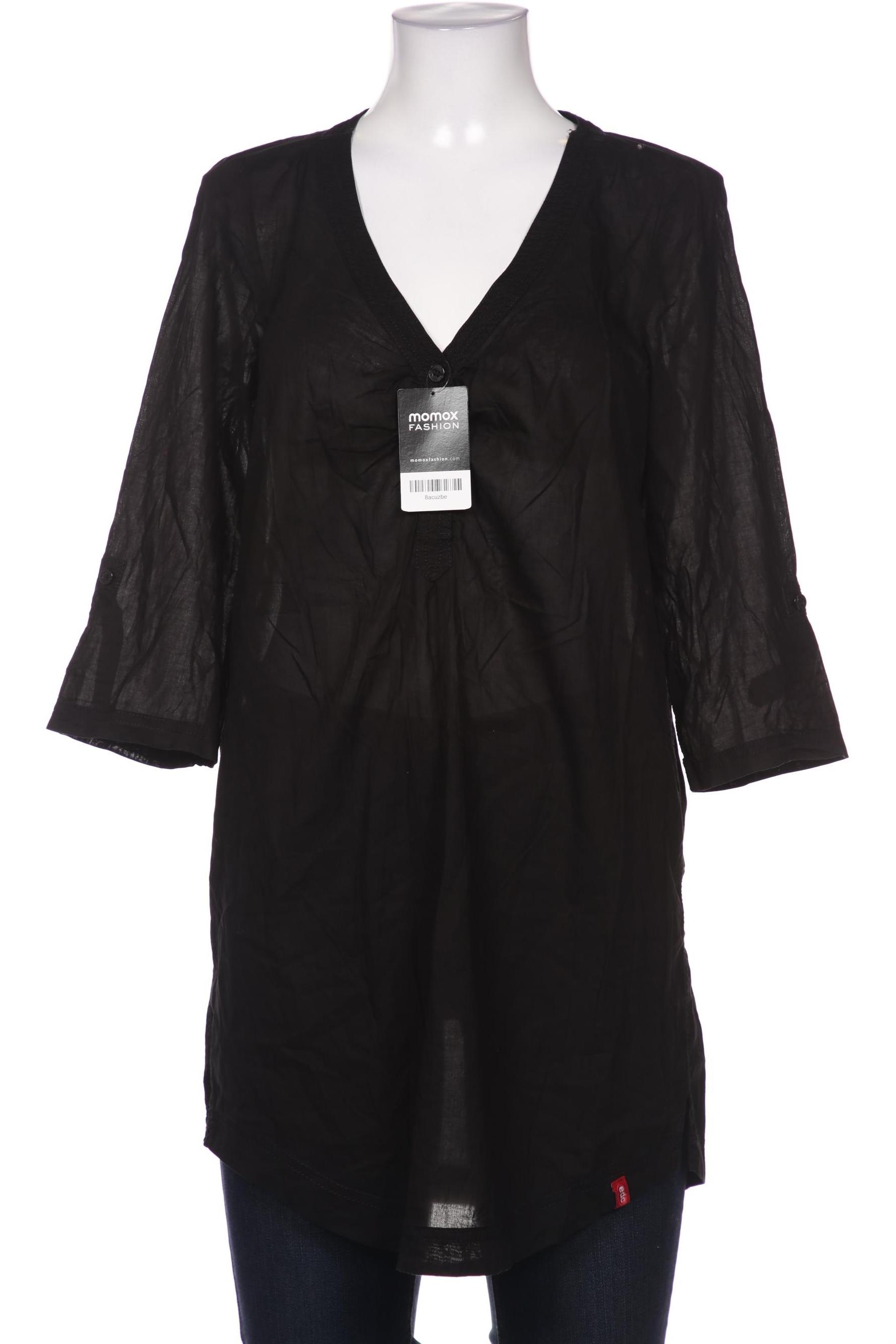 

edc by Esprit Damen Bluse, schwarz, Gr. 38