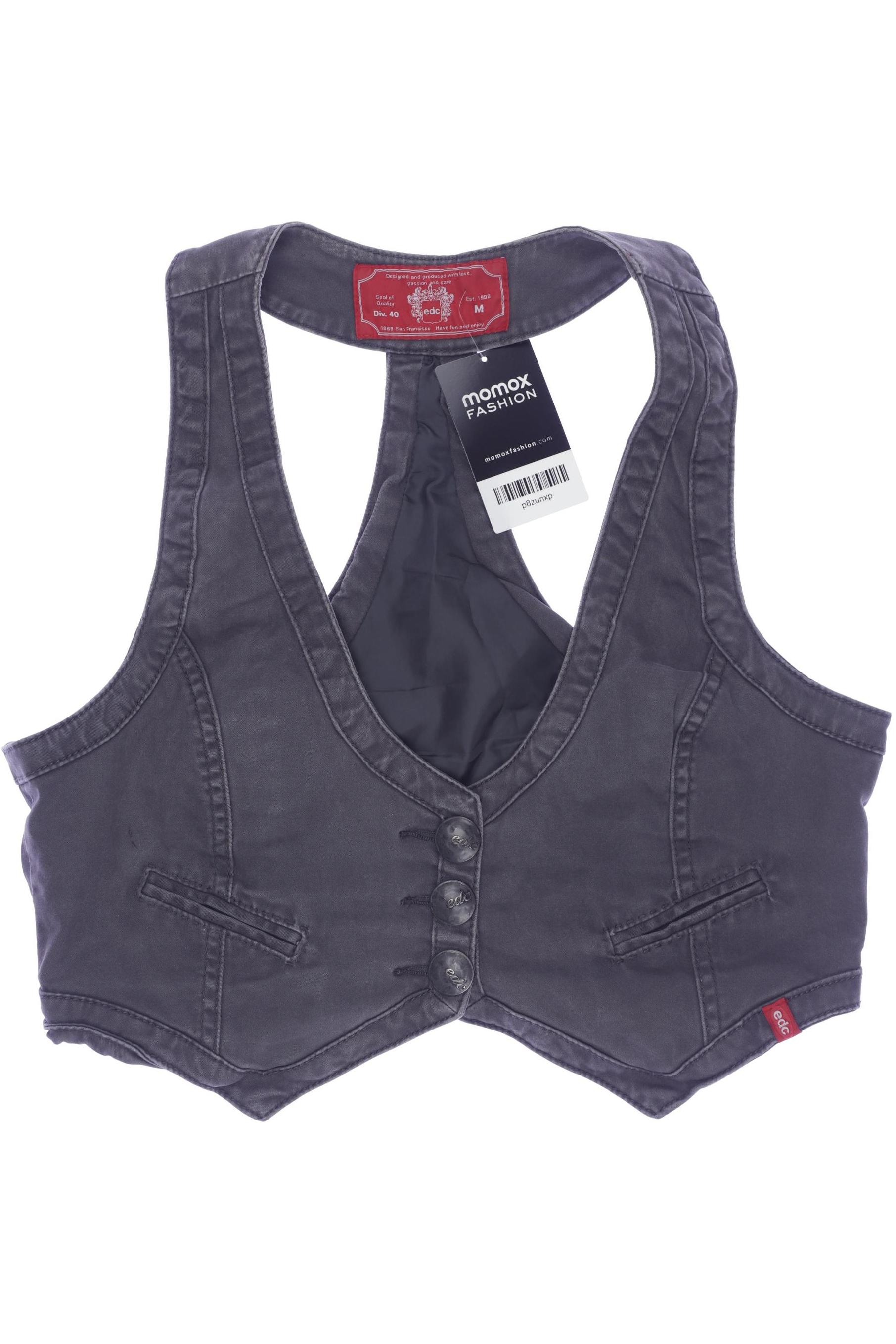 

edc by Esprit Damen Weste, grau, Gr. 38