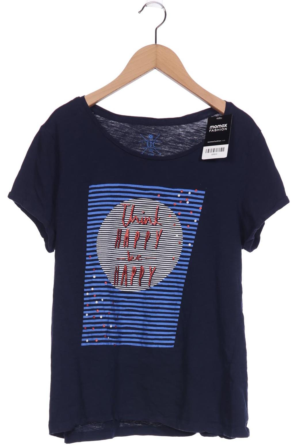 

edc by Esprit Damen T-Shirt, marineblau, Gr. 44