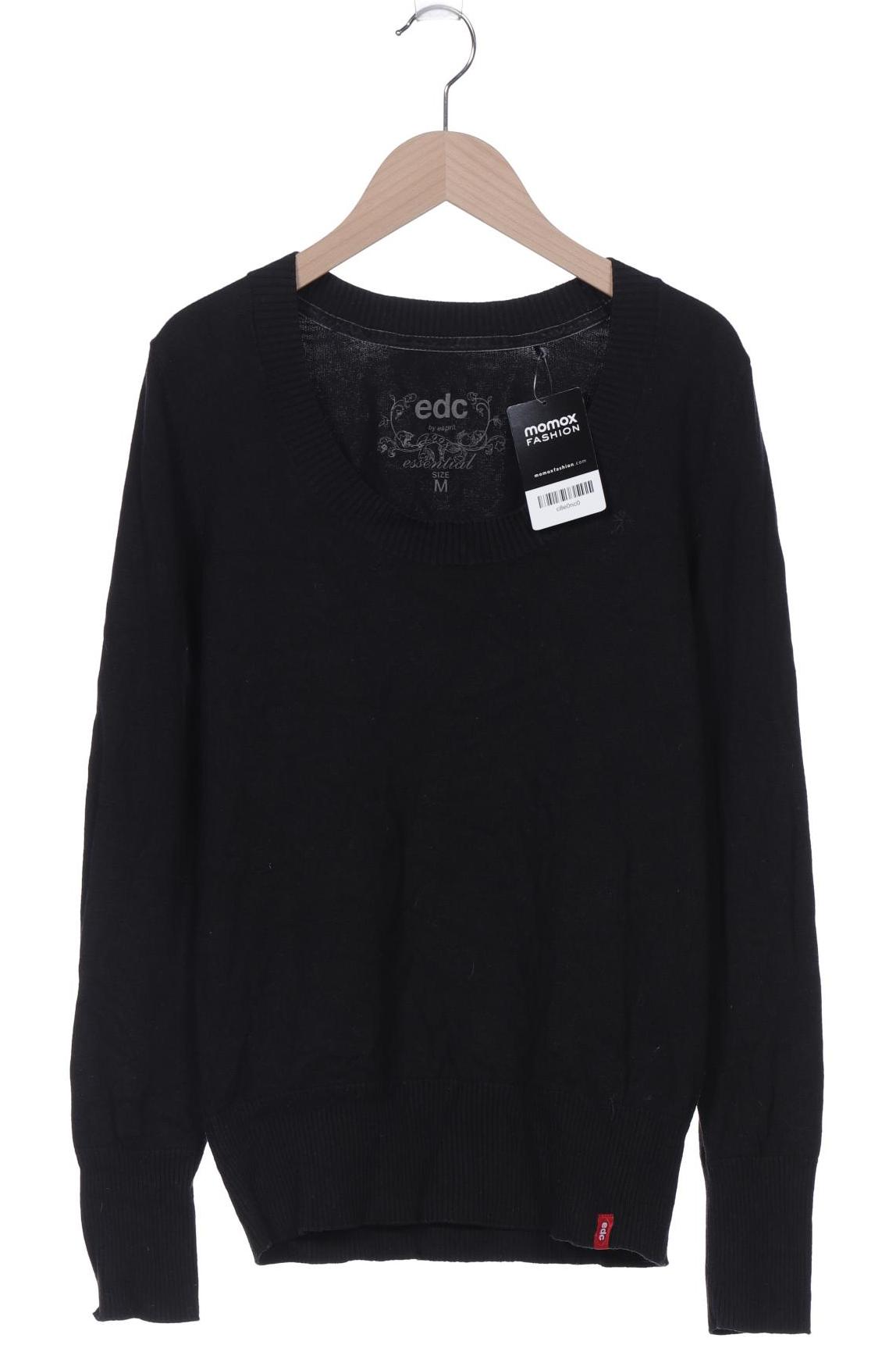 

edc by Esprit Damen Pullover, schwarz, Gr. 38