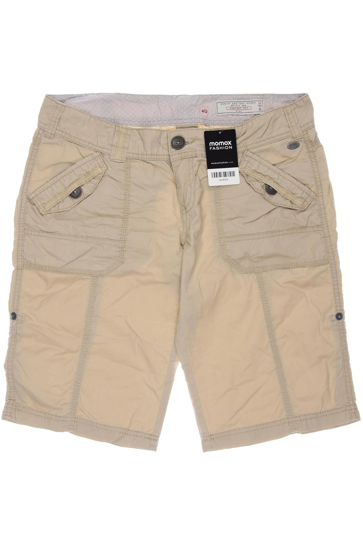 

edc by Esprit Damen Shorts, beige, Gr. 40
