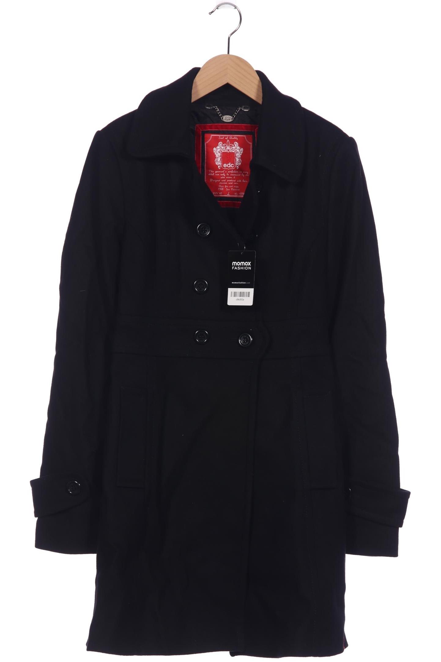 

edc by Esprit Damen Mantel, schwarz, Gr. 42