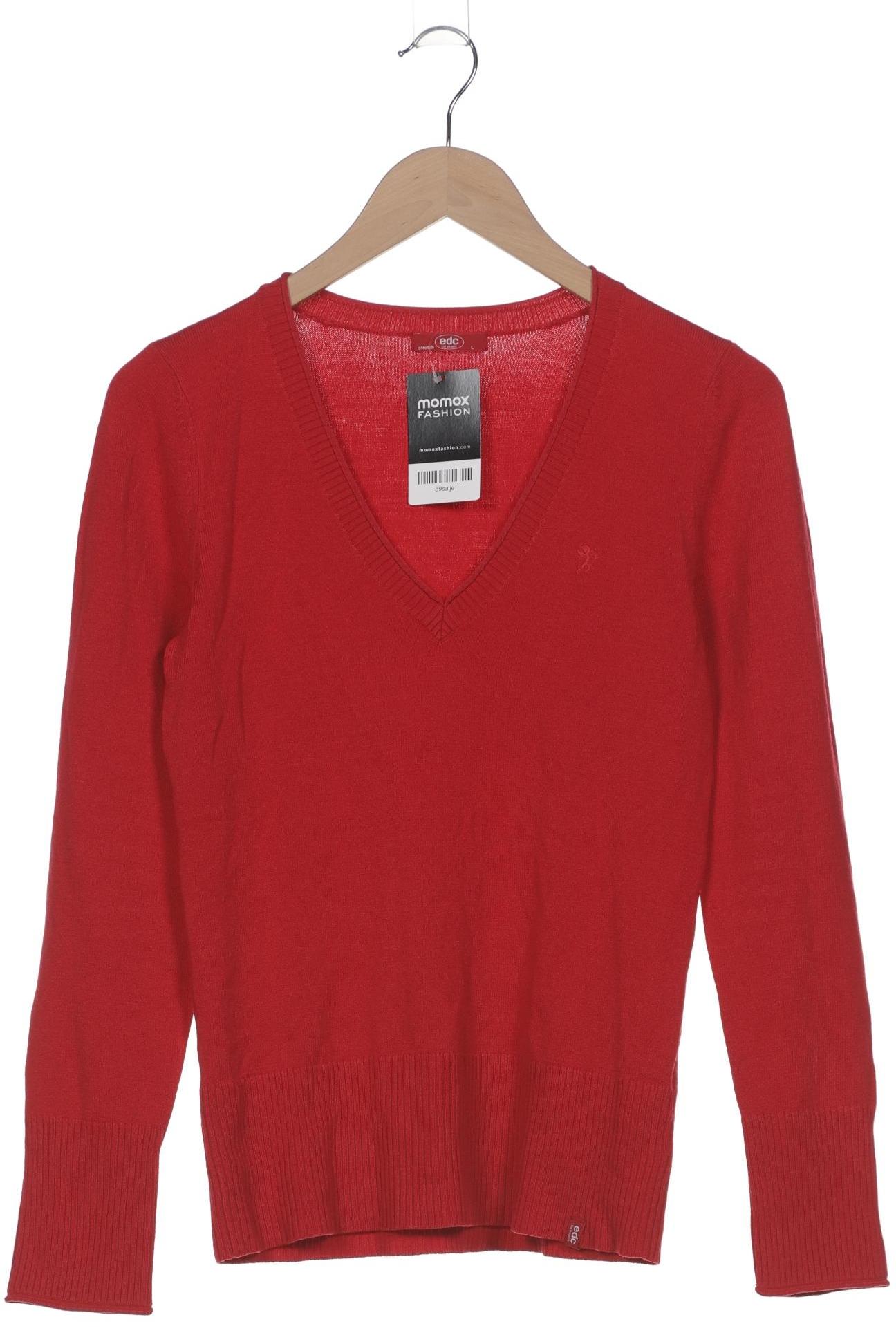 

edc by Esprit Damen Pullover, rot, Gr. 42