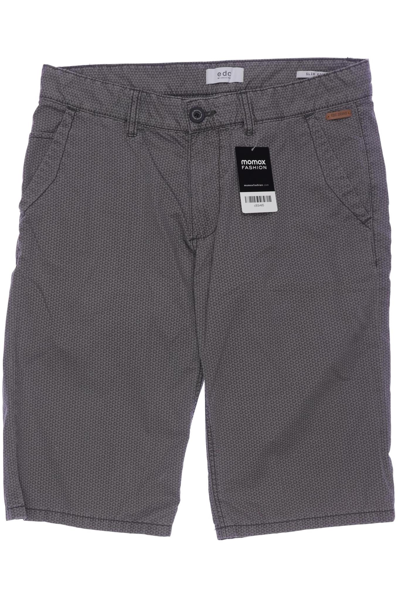 

edc by Esprit Herren Shorts, grau, Gr. 32