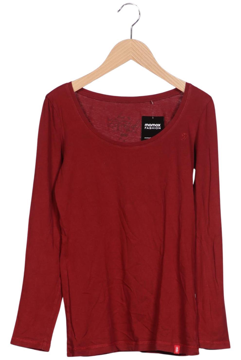 

edc by Esprit Damen Langarmshirt, rot, Gr. 36