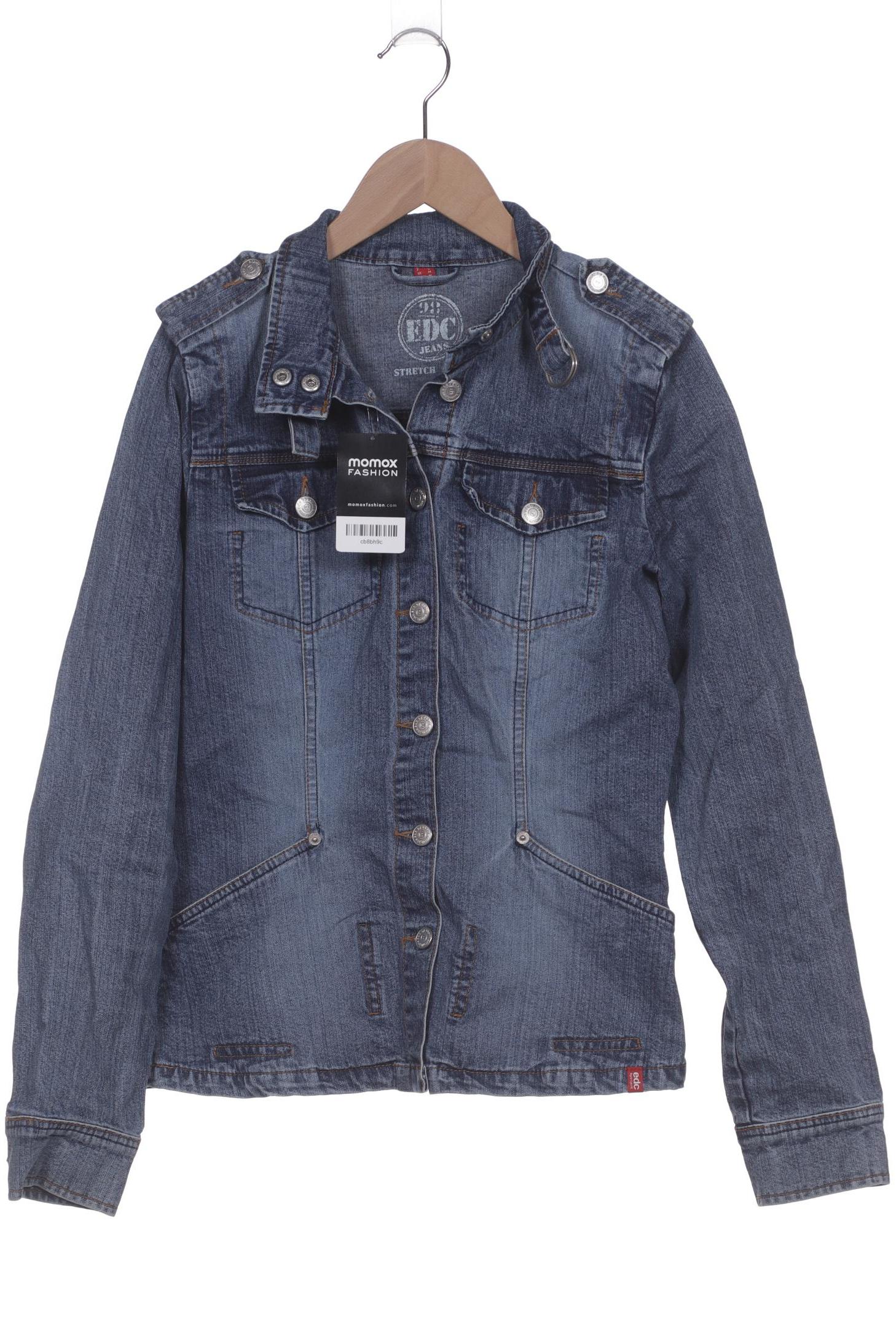 

edc by Esprit Damen Jacke, blau, Gr. 38