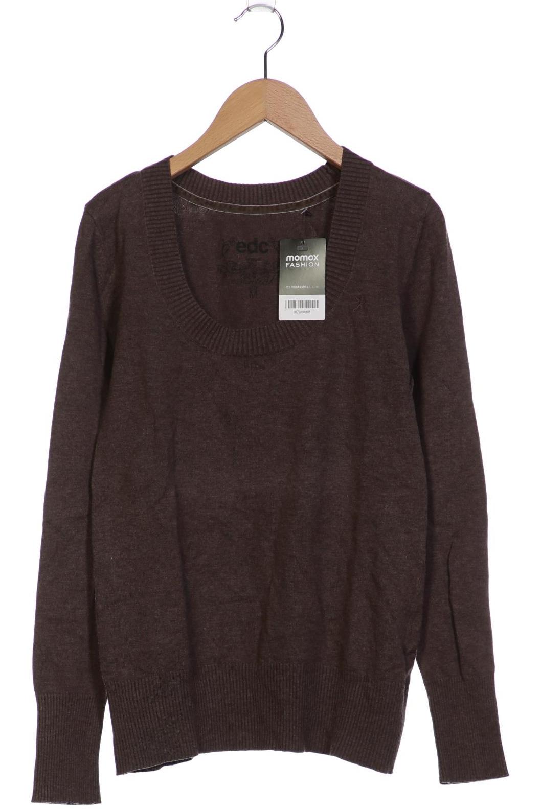 

edc by Esprit Damen Pullover, braun, Gr. 38