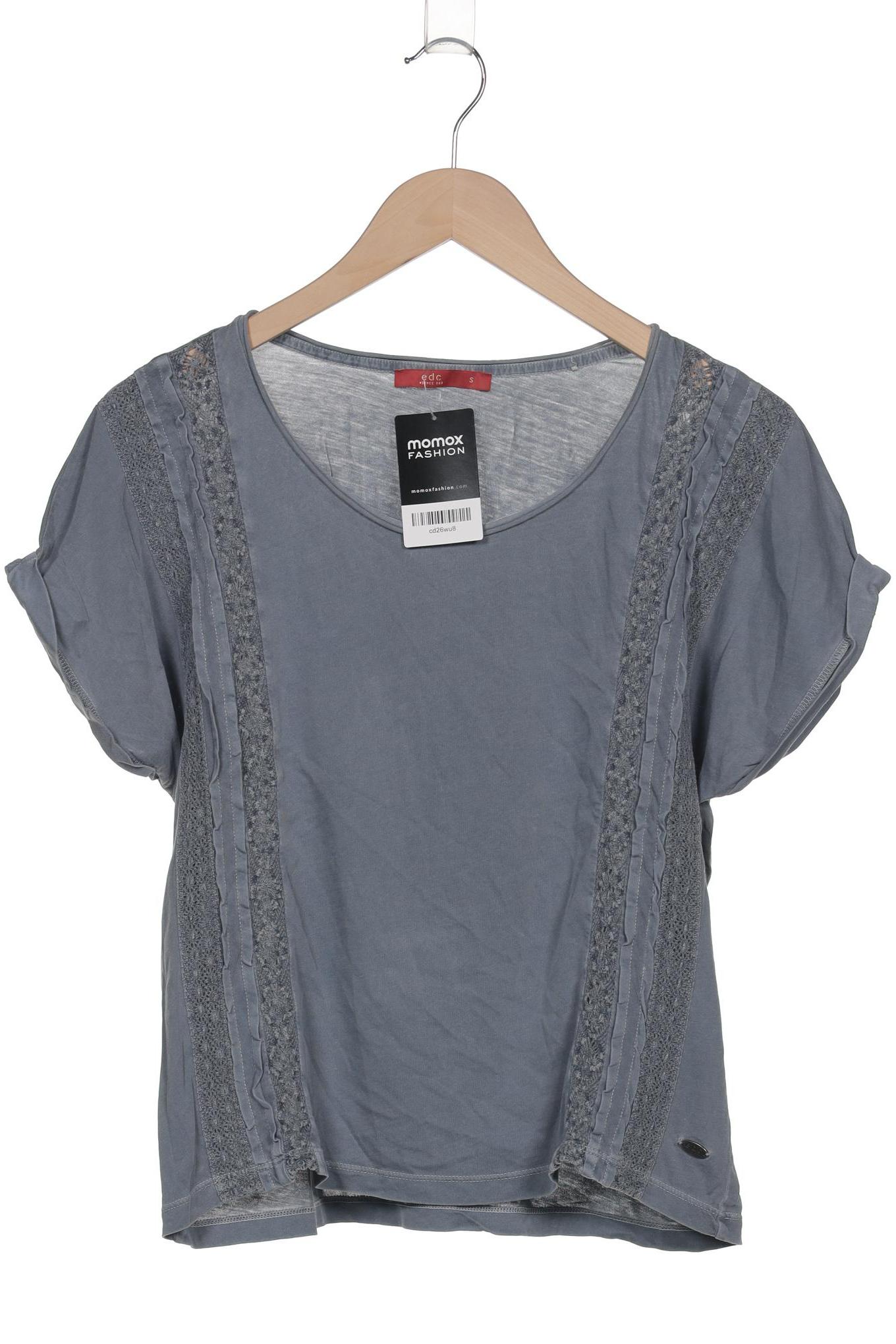 

edc by Esprit Damen T-Shirt, grau, Gr. 36