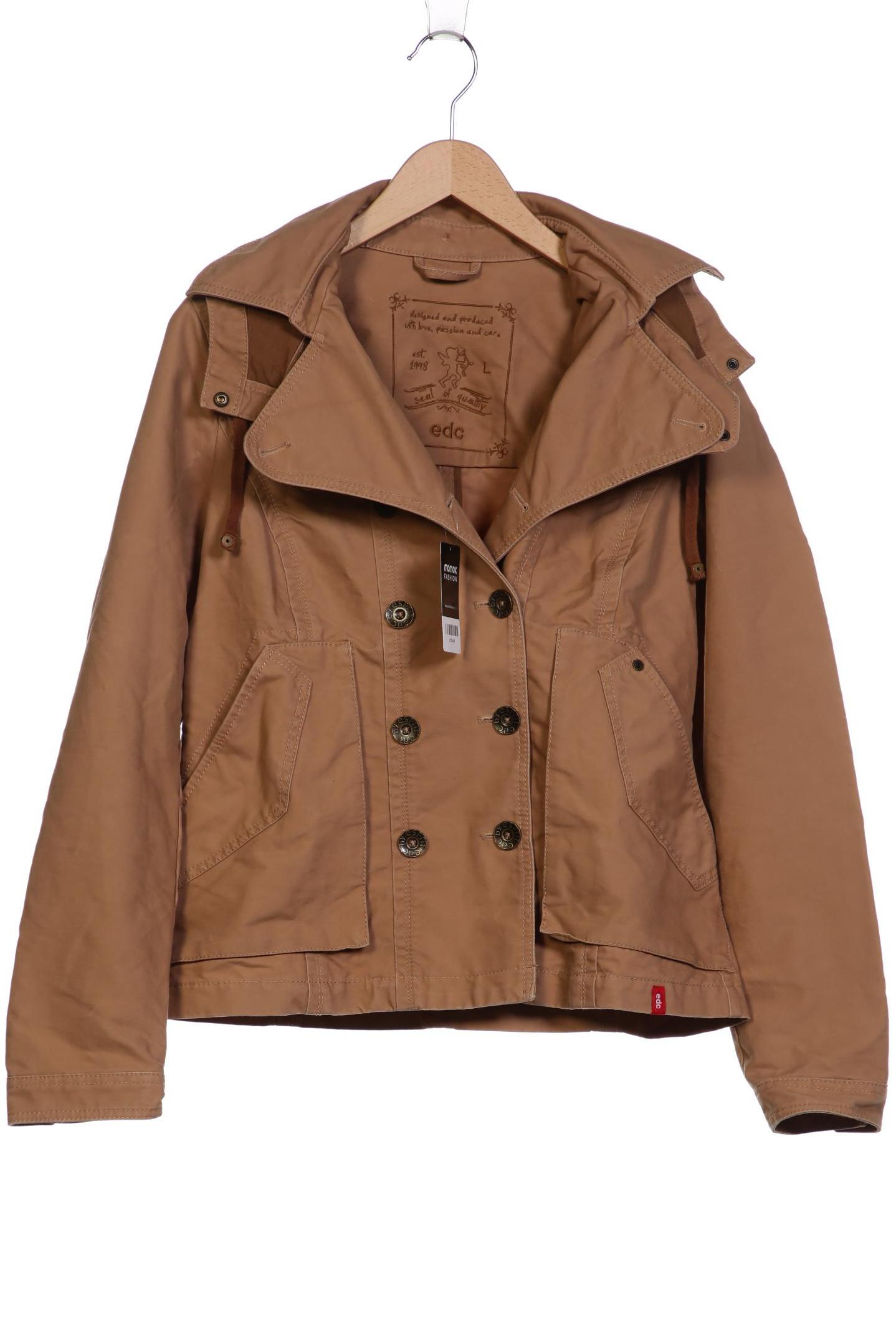 

edc by Esprit Damen Jacke, beige, Gr. 42