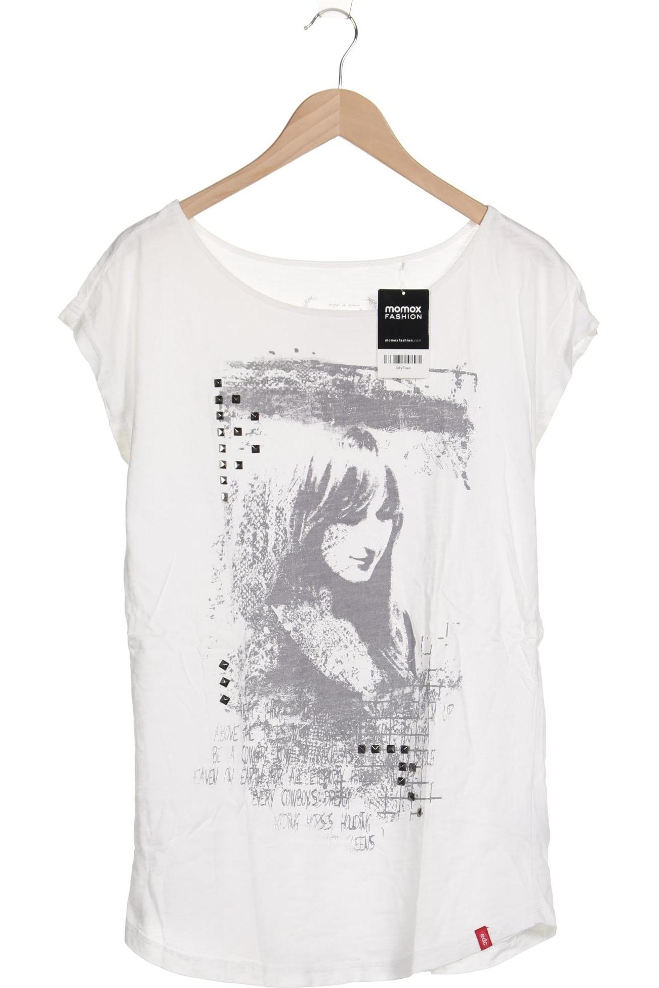 

edc by Esprit Damen T-Shirt, weiß, Gr. 34
