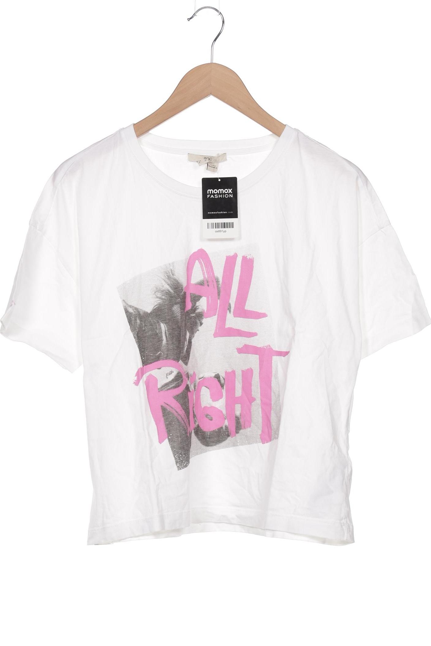 

edc by Esprit Damen T-Shirt, weiß, Gr. 42