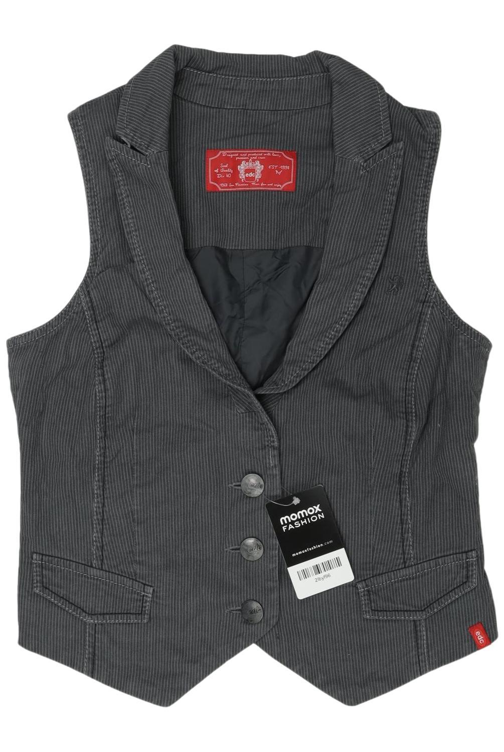 

edc by Esprit Damen Weste, grau, Gr. 38
