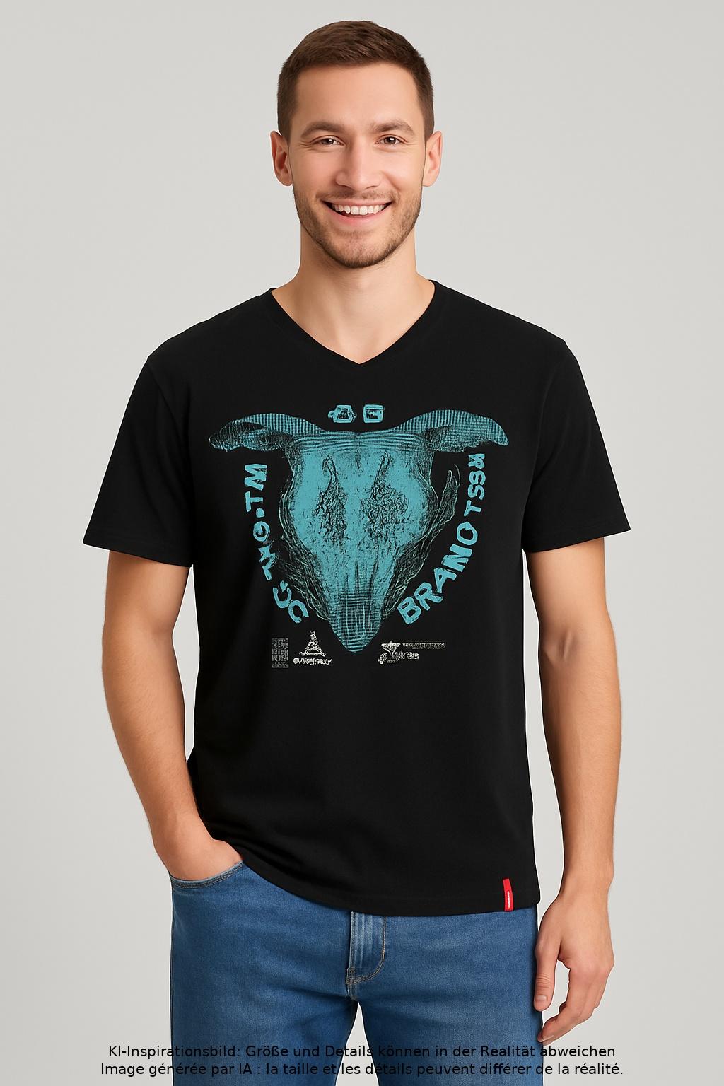 

edc by Esprit Herren T-Shirt, schwarz, Gr. 48