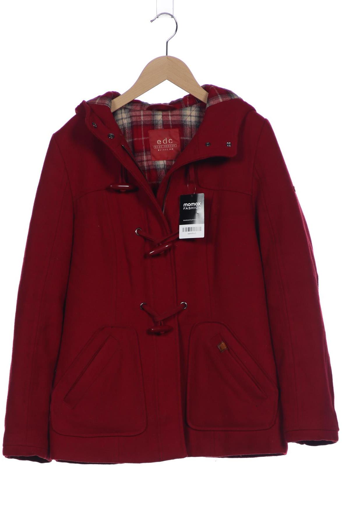 

edc by Esprit Damen Mantel, rot, Gr. 38