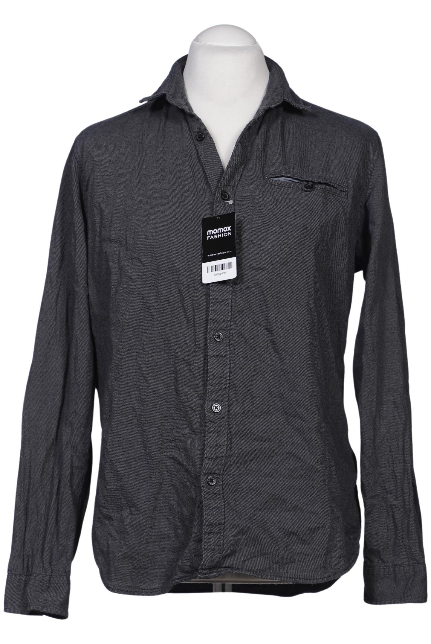 

edc by Esprit Herren Hemd, grau, Gr. 52