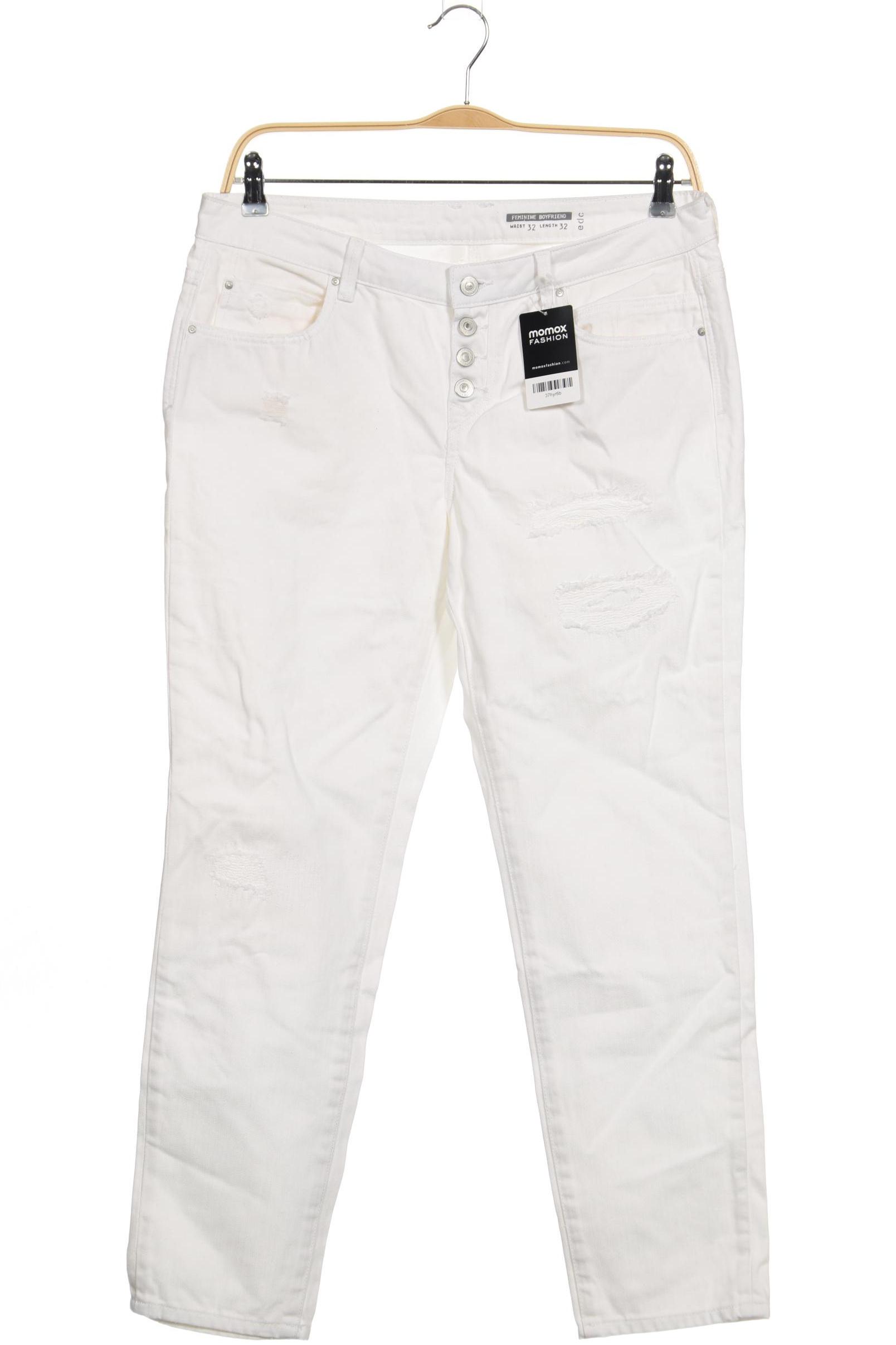 

edc by Esprit Damen Jeans, weiß, Gr. 32