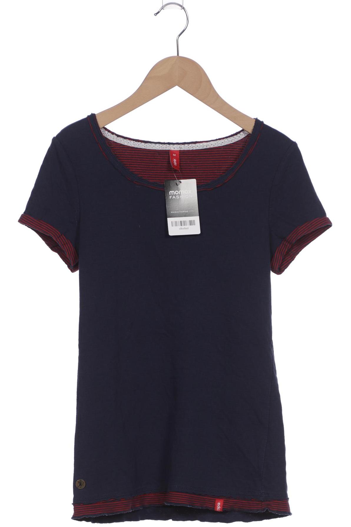 

edc by Esprit Damen T-Shirt, blau, Gr. 38
