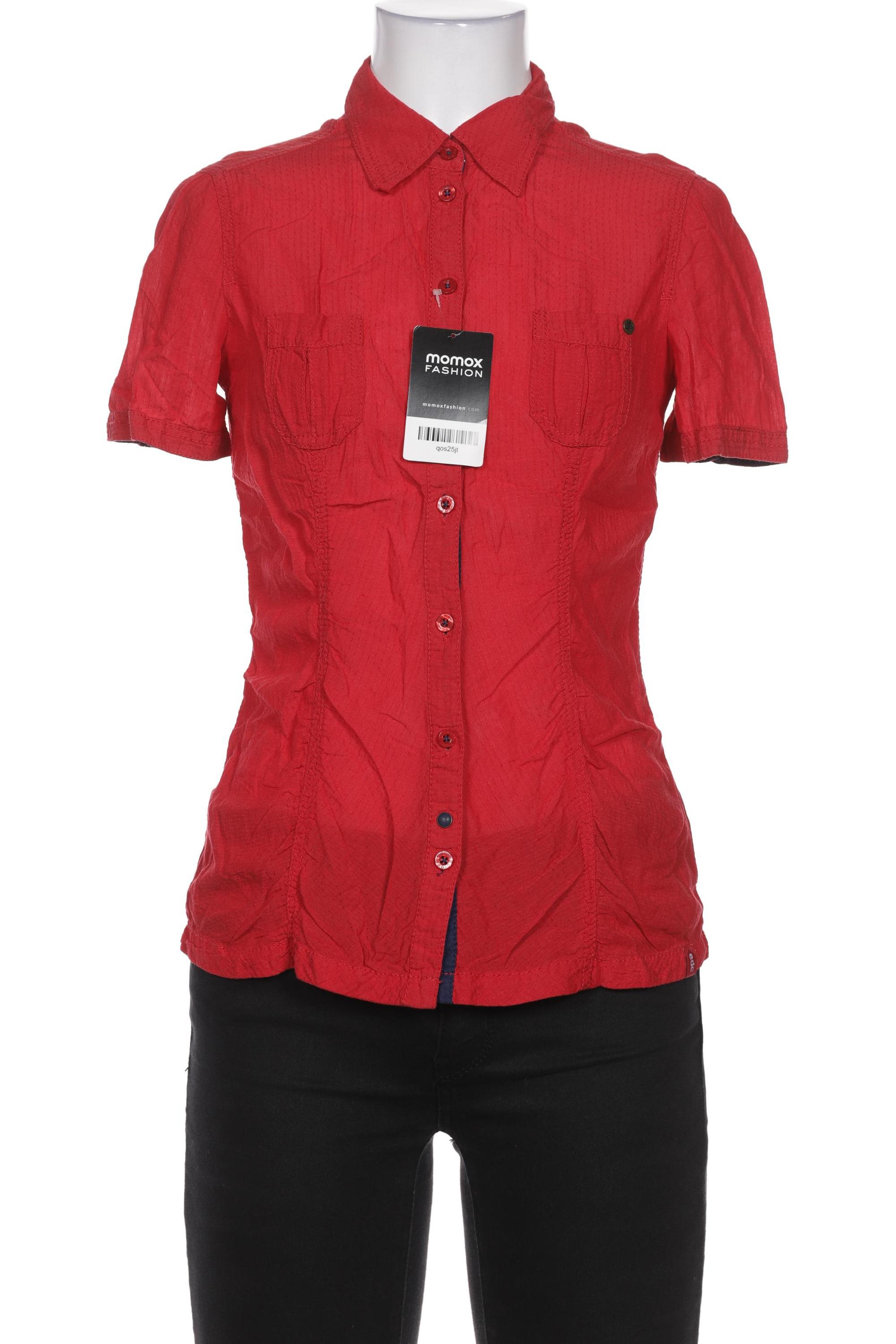 

edc by Esprit Damen Bluse, rot, Gr. 34