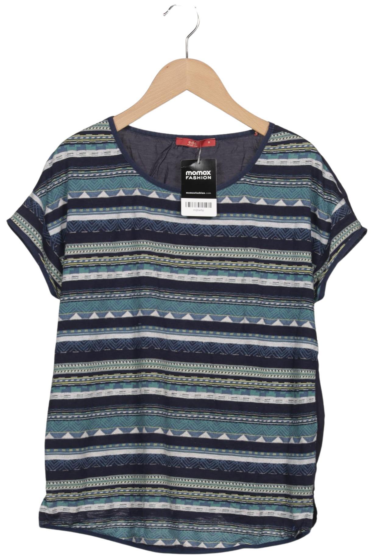 

edc by Esprit Damen T-Shirt, marineblau, Gr. 38