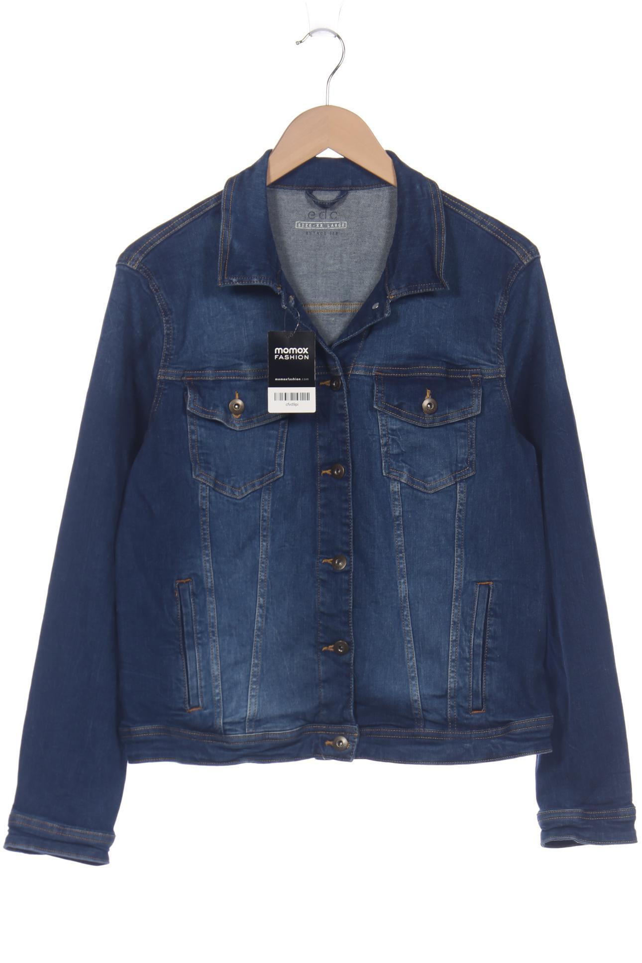 

edc by Esprit Damen Jacke, blau, Gr. 46